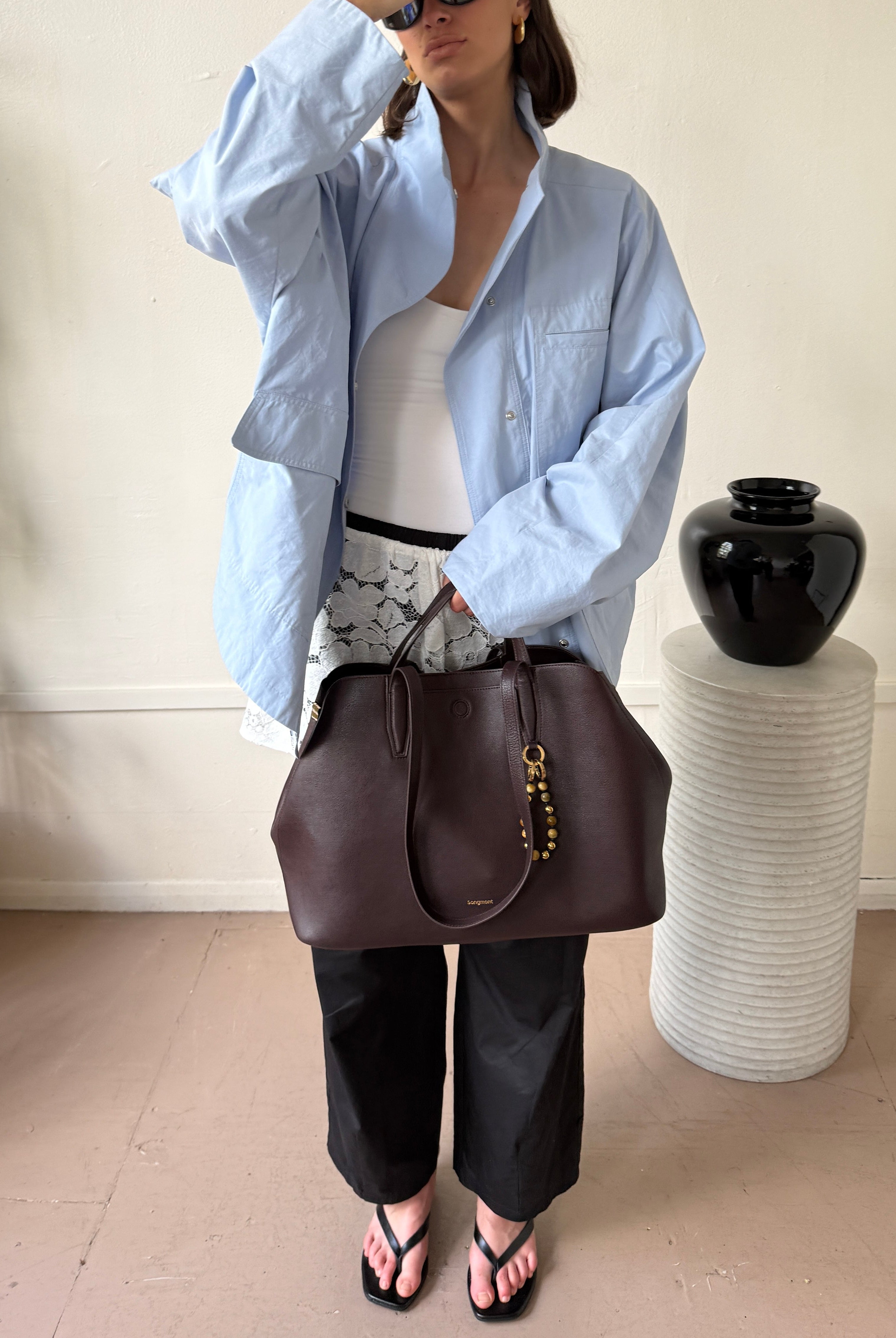The Arden Coat in Bluebell FUCHSIA SHAW