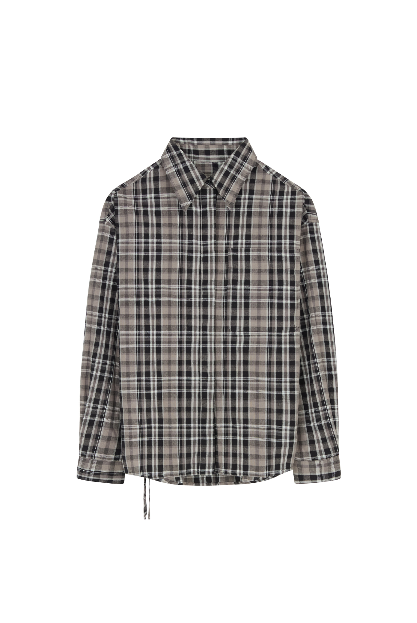 The Collette Shirt in Charcoal FUCHSIA SHAW