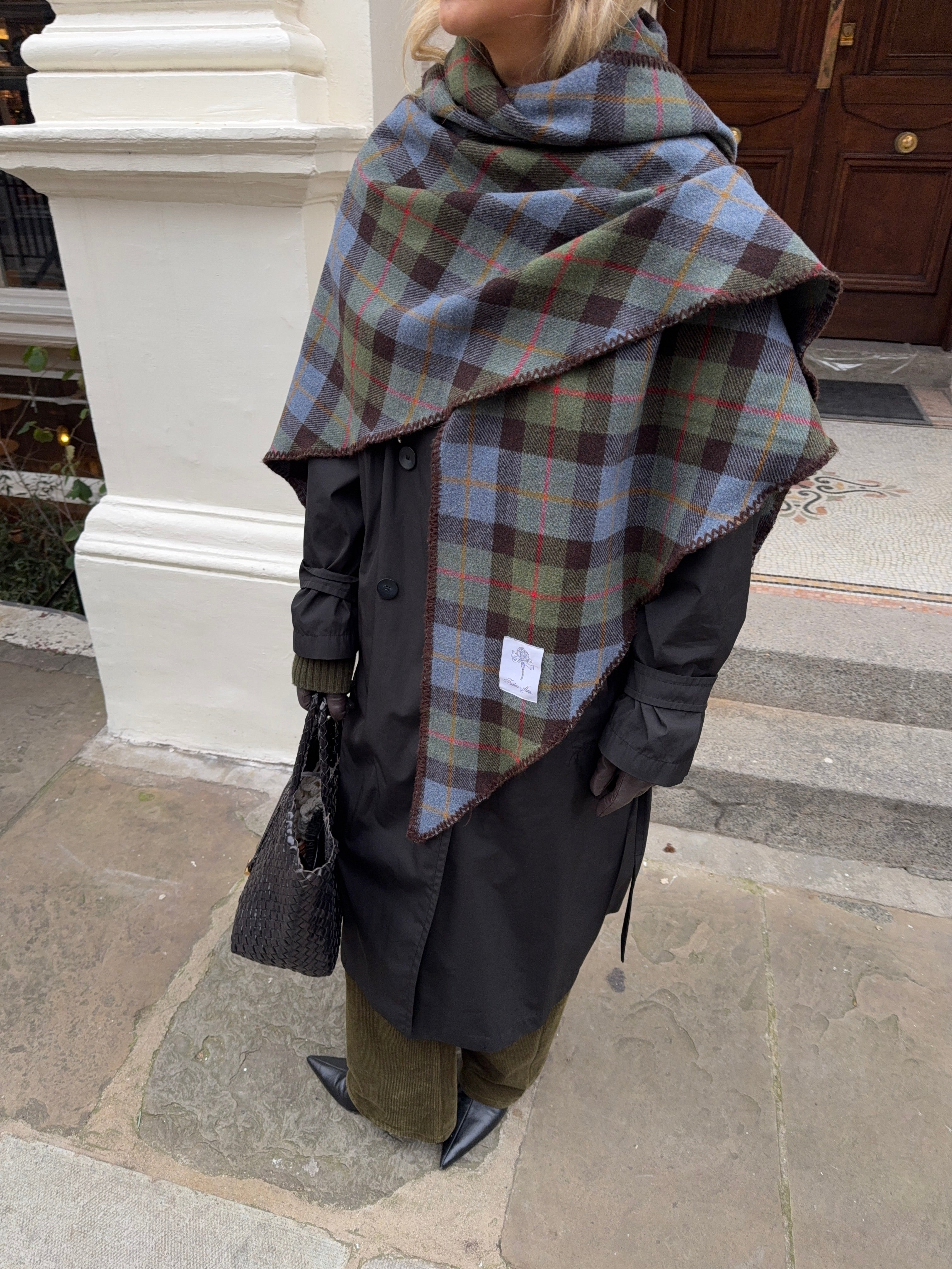 The Rue Scarf in Evergreen FUCHSIA SHAW