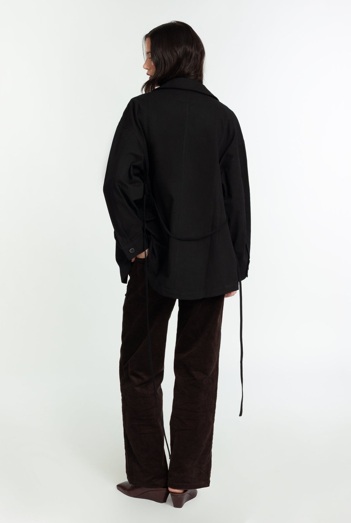 The Arlo Jacket Jet Black FUCHSIA SHAW