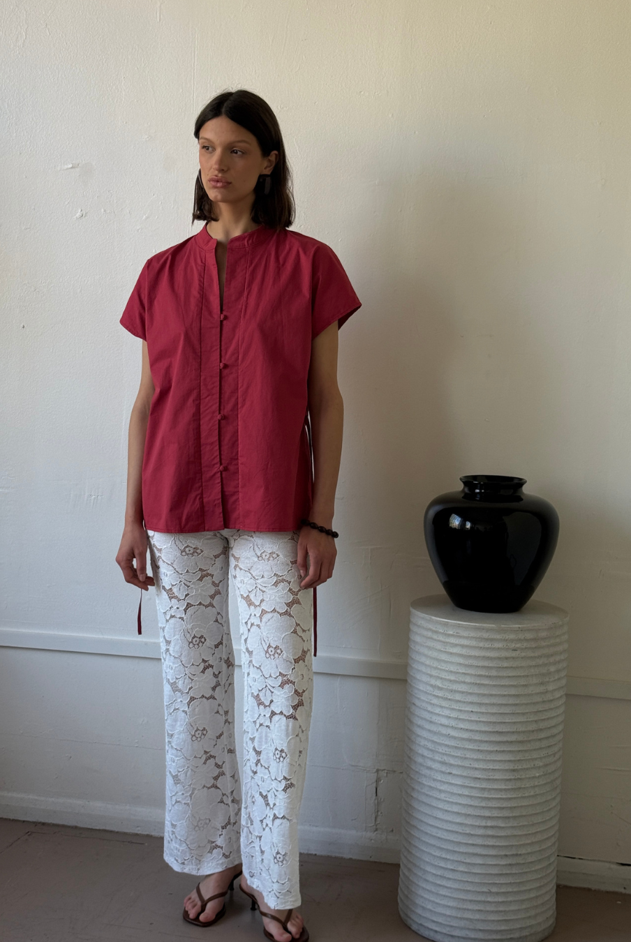 The Bette top in Poppy FUCHSIA SHAW