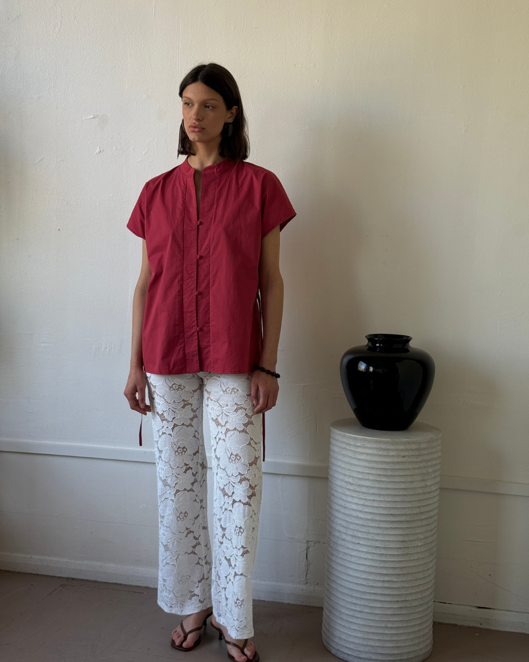 The Bette top in Poppy FUCHSIA SHAW