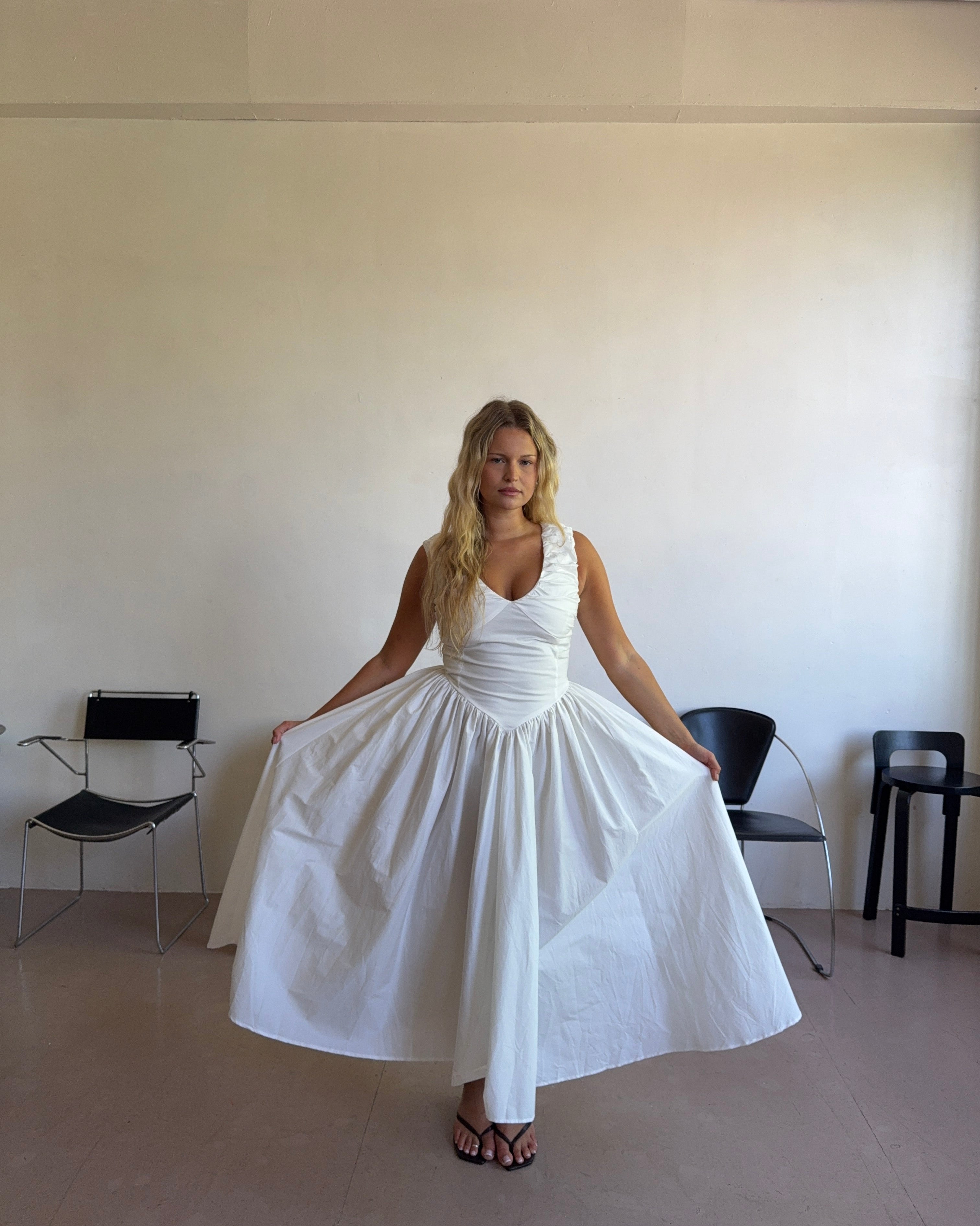 The Camellia Dress in Salt FUCHSIA SHAW