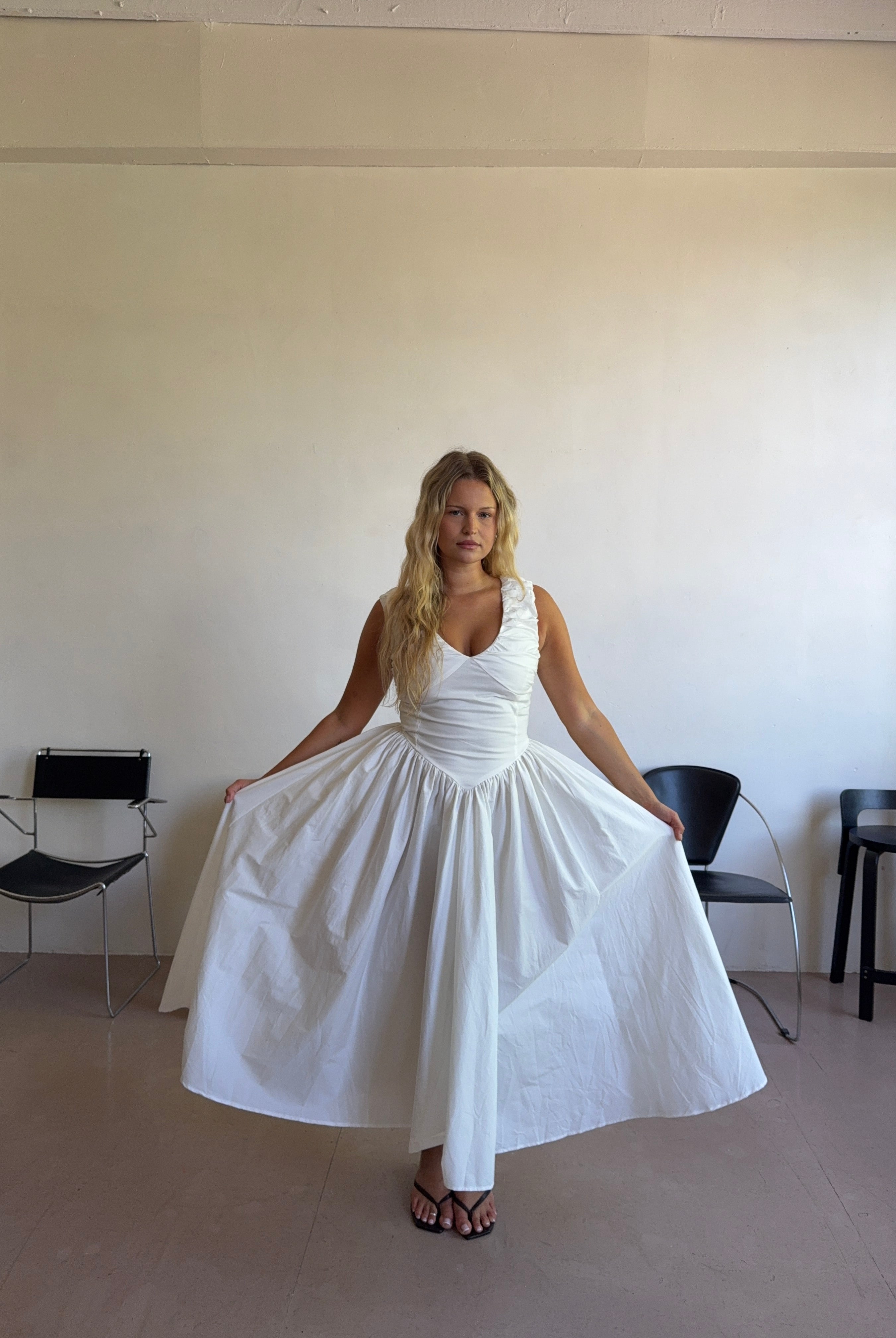 The Camellia Dress in Salt FUCHSIA SHAW