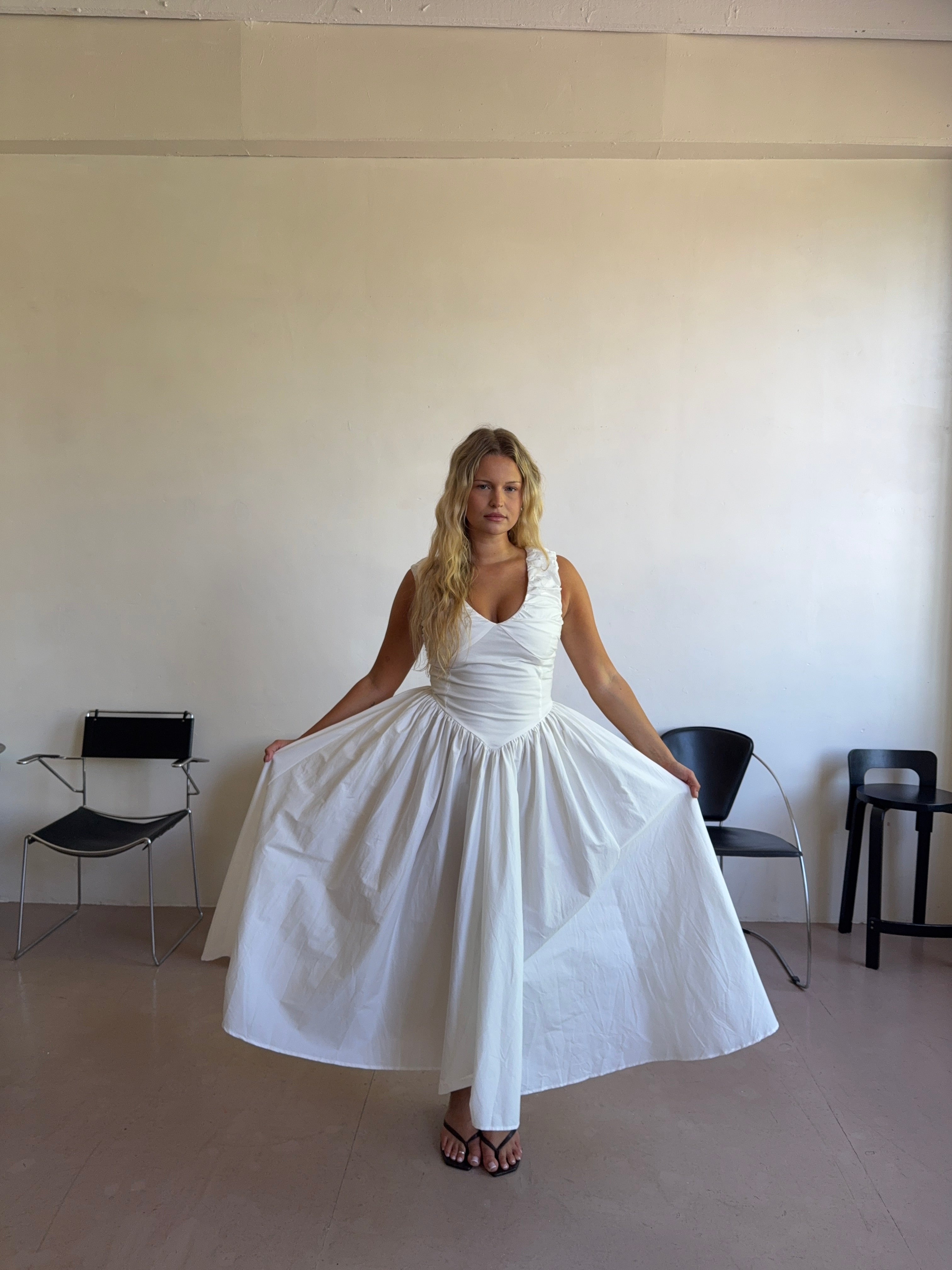 The Camellia Dress in Salt FUCHSIA SHAW