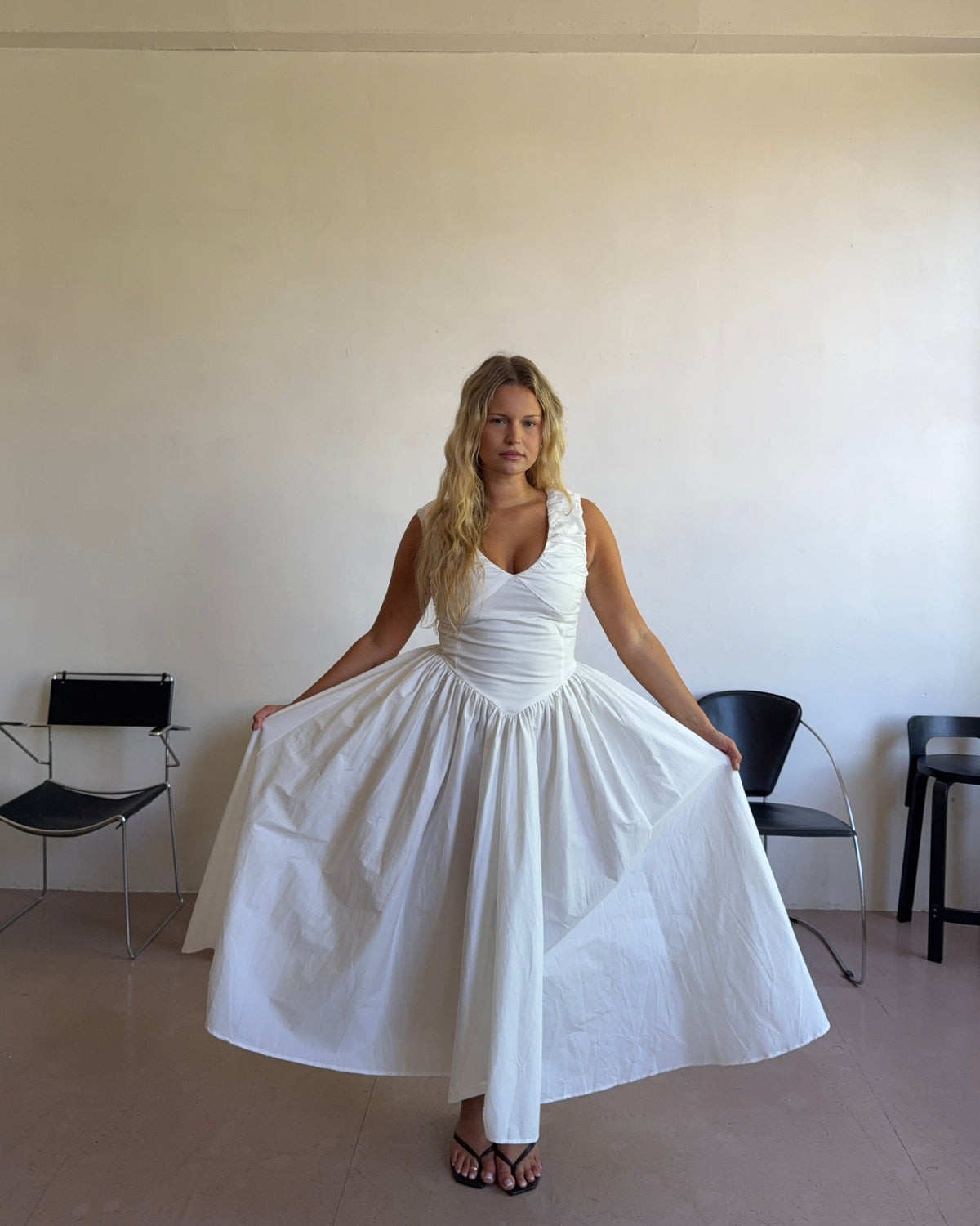 The Camellia Dress in Salt FUCHSIA SHAW