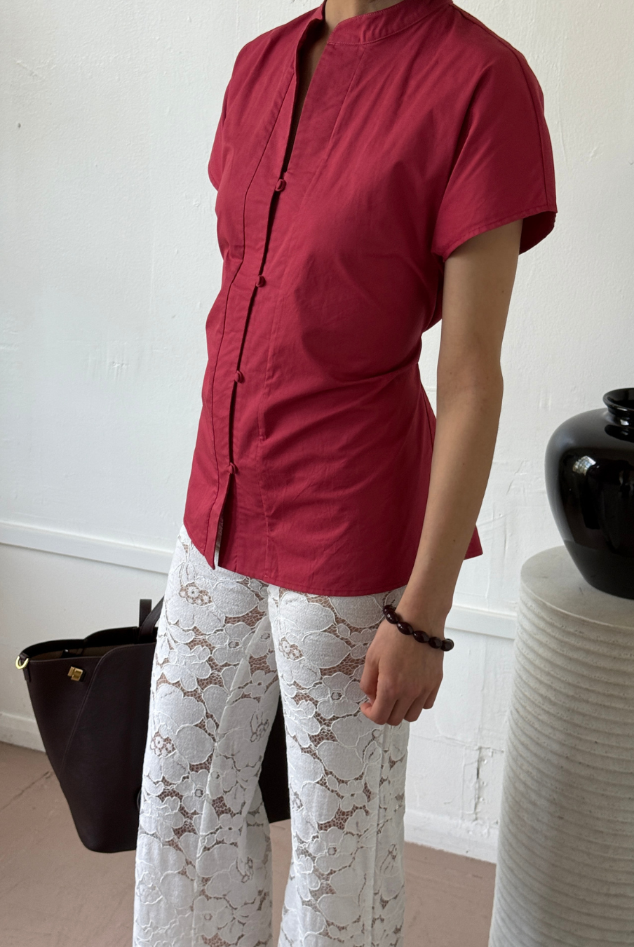 The Bette top in Poppy FUCHSIA SHAW