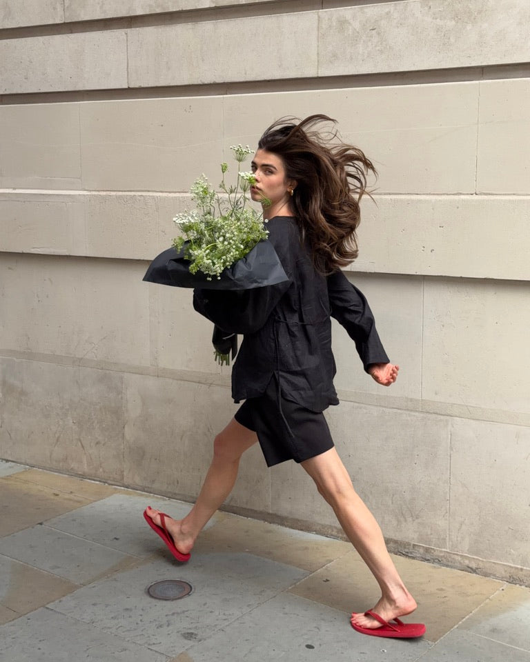 The Linen Shirt in Black FUCHSIA SHAW