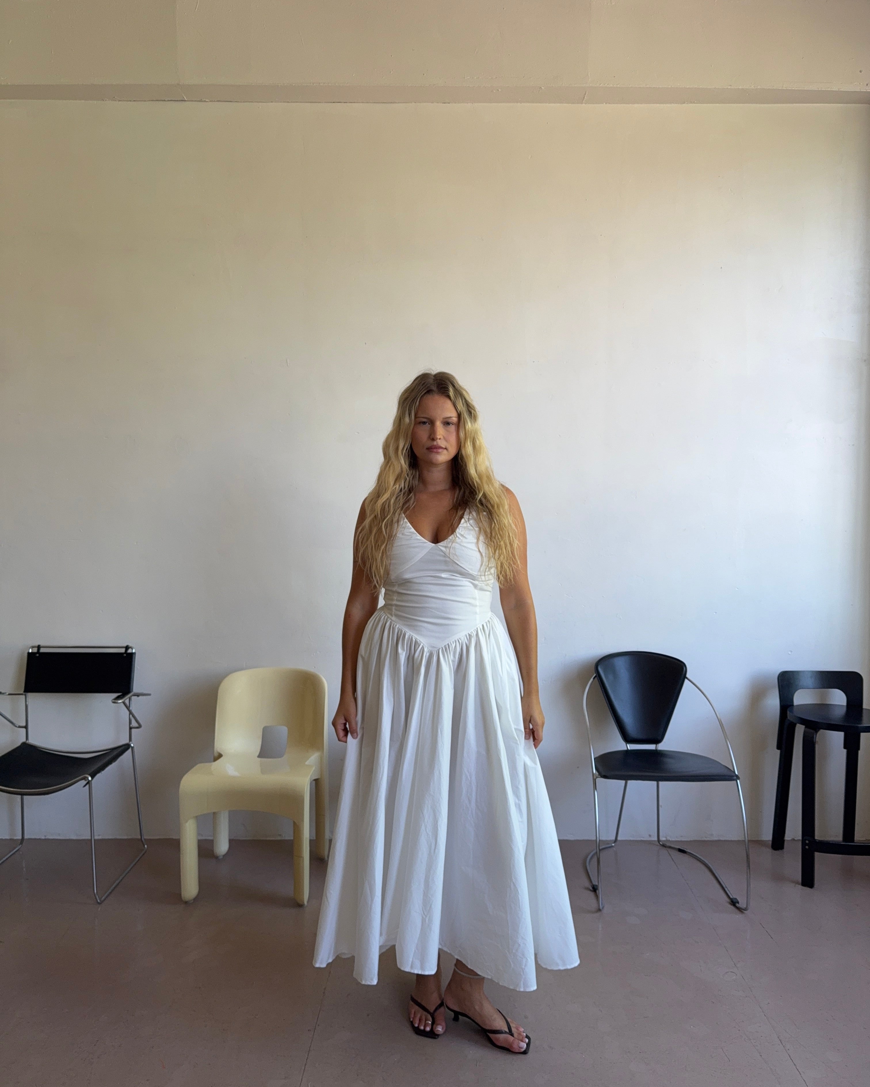 The Camellia Dress in Salt FUCHSIA SHAW