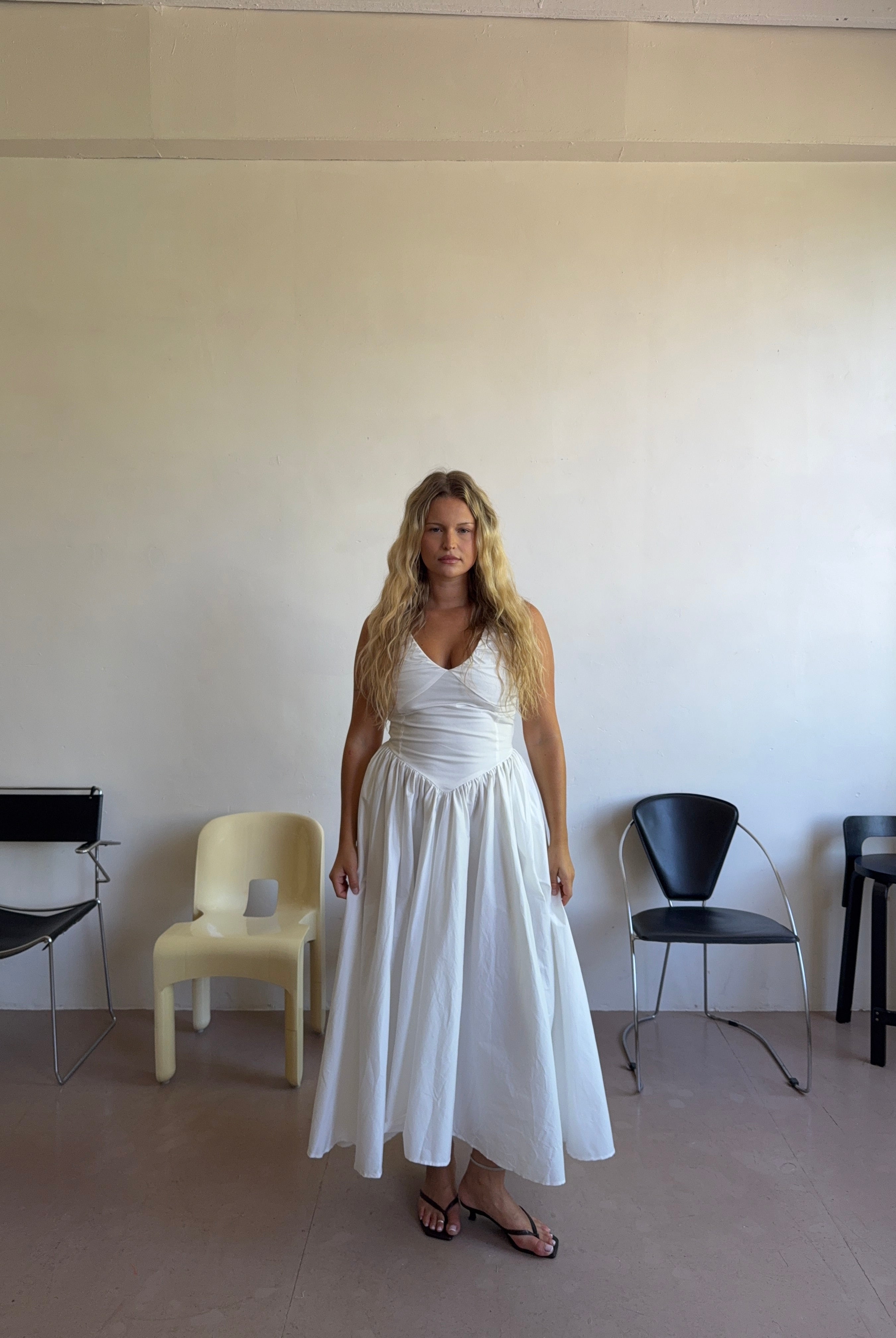 The Camellia Dress in Salt FUCHSIA SHAW