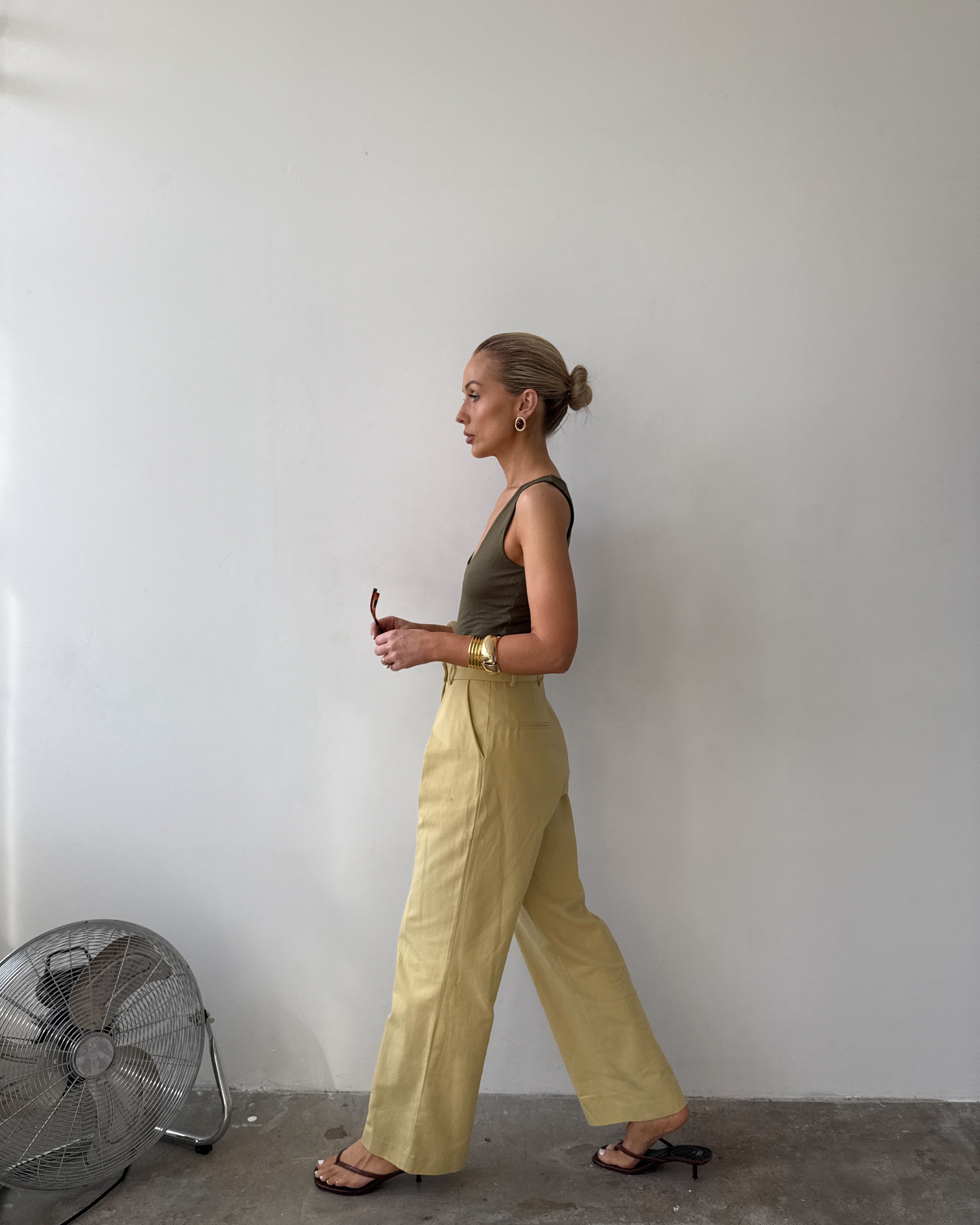 The Day Trouser in Mimosa FUCHSIA SHAW