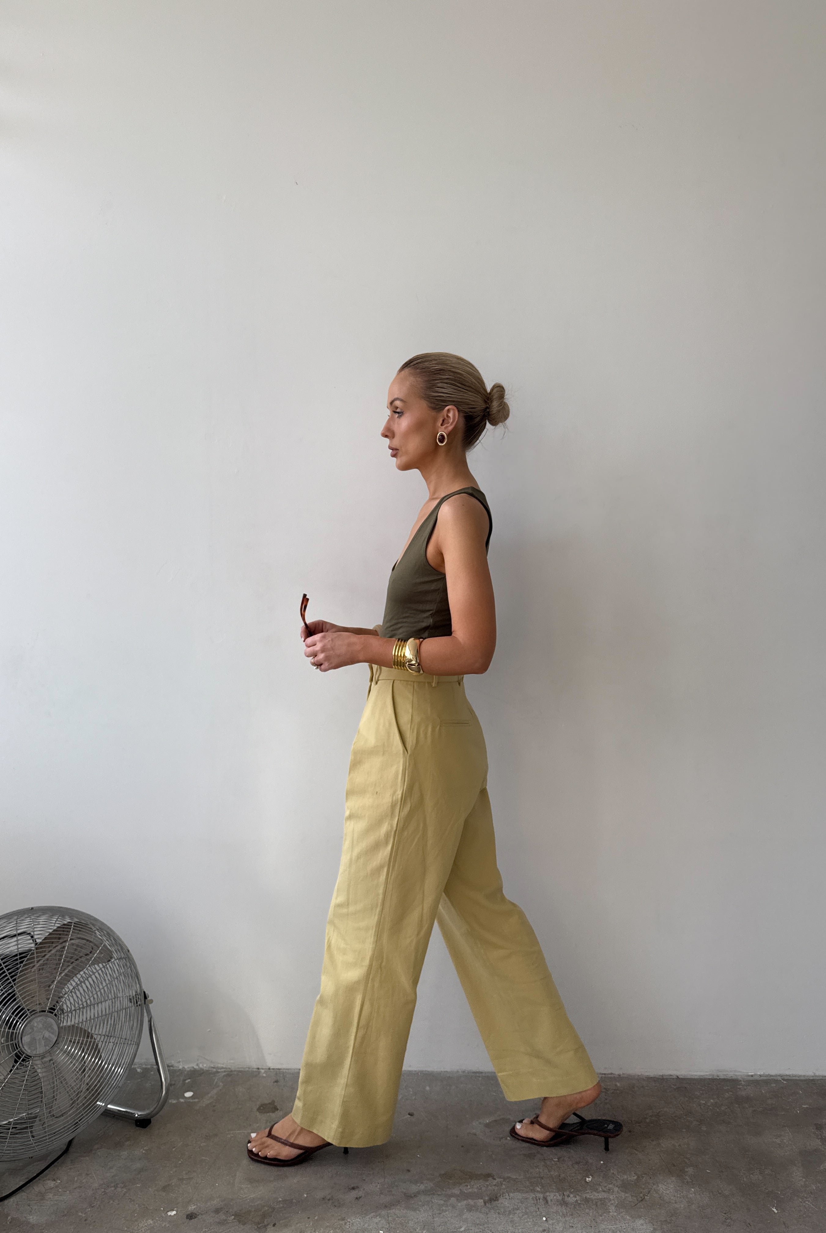 The Day Trouser in Mimosa FUCHSIA SHAW