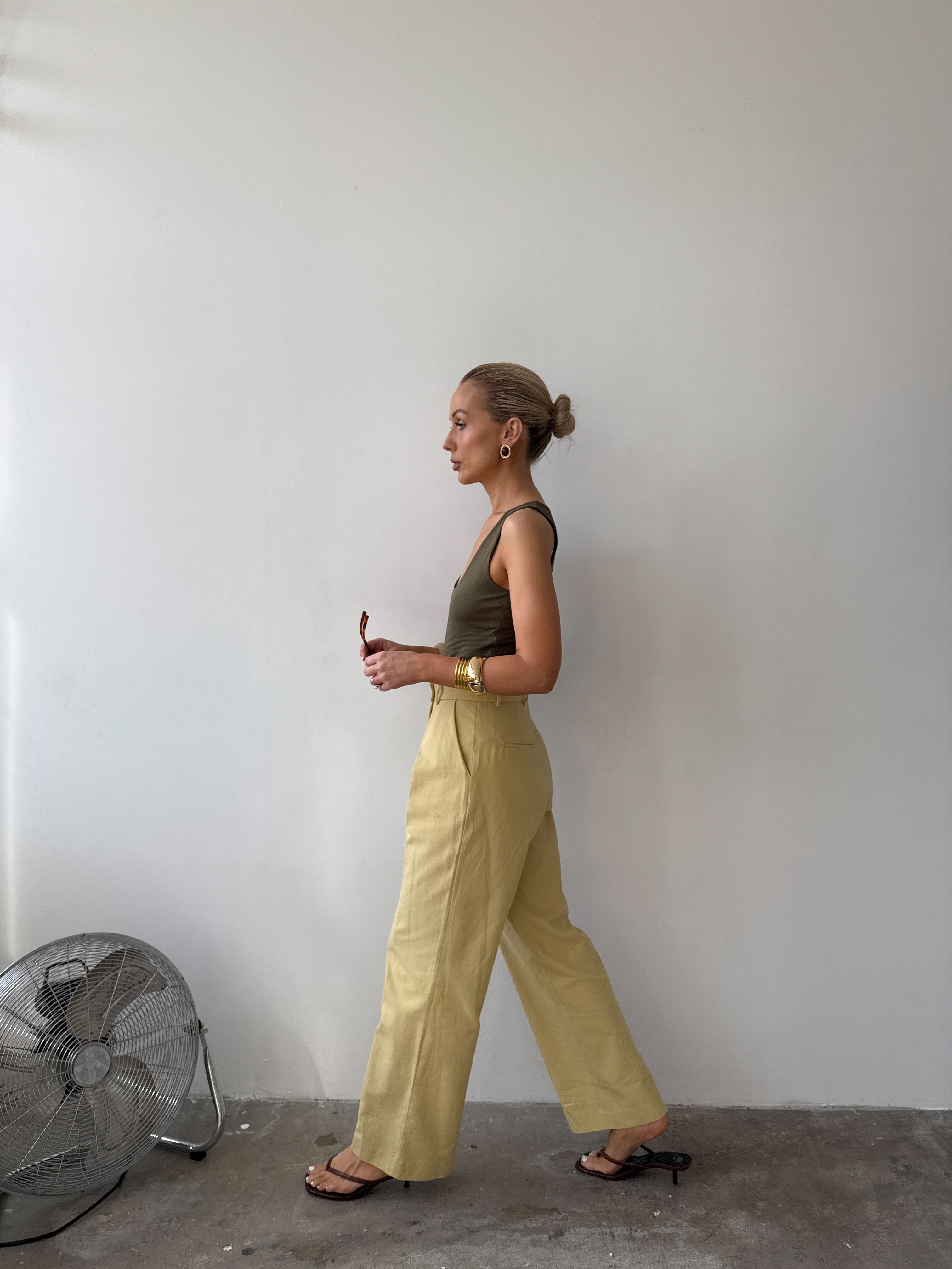 The Day Trouser in Mimosa FUCHSIA SHAW