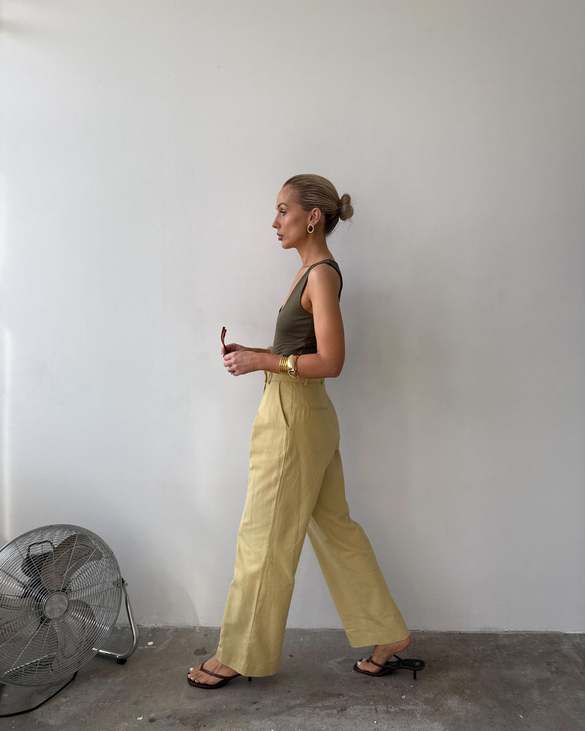 The Day Trouser in Mimosa FUCHSIA SHAW
