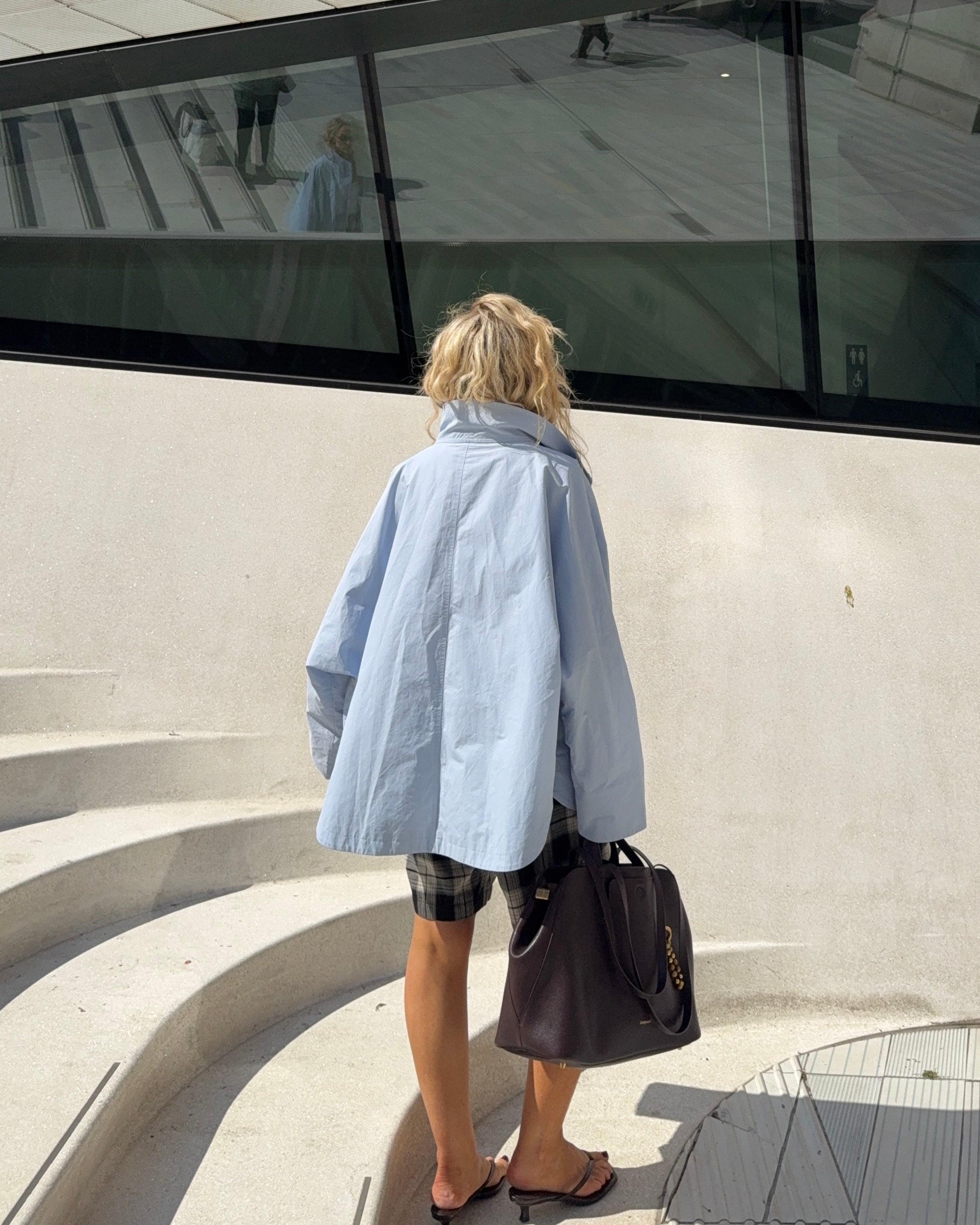 The Arden Coat in Bluebell FUCHSIA SHAW