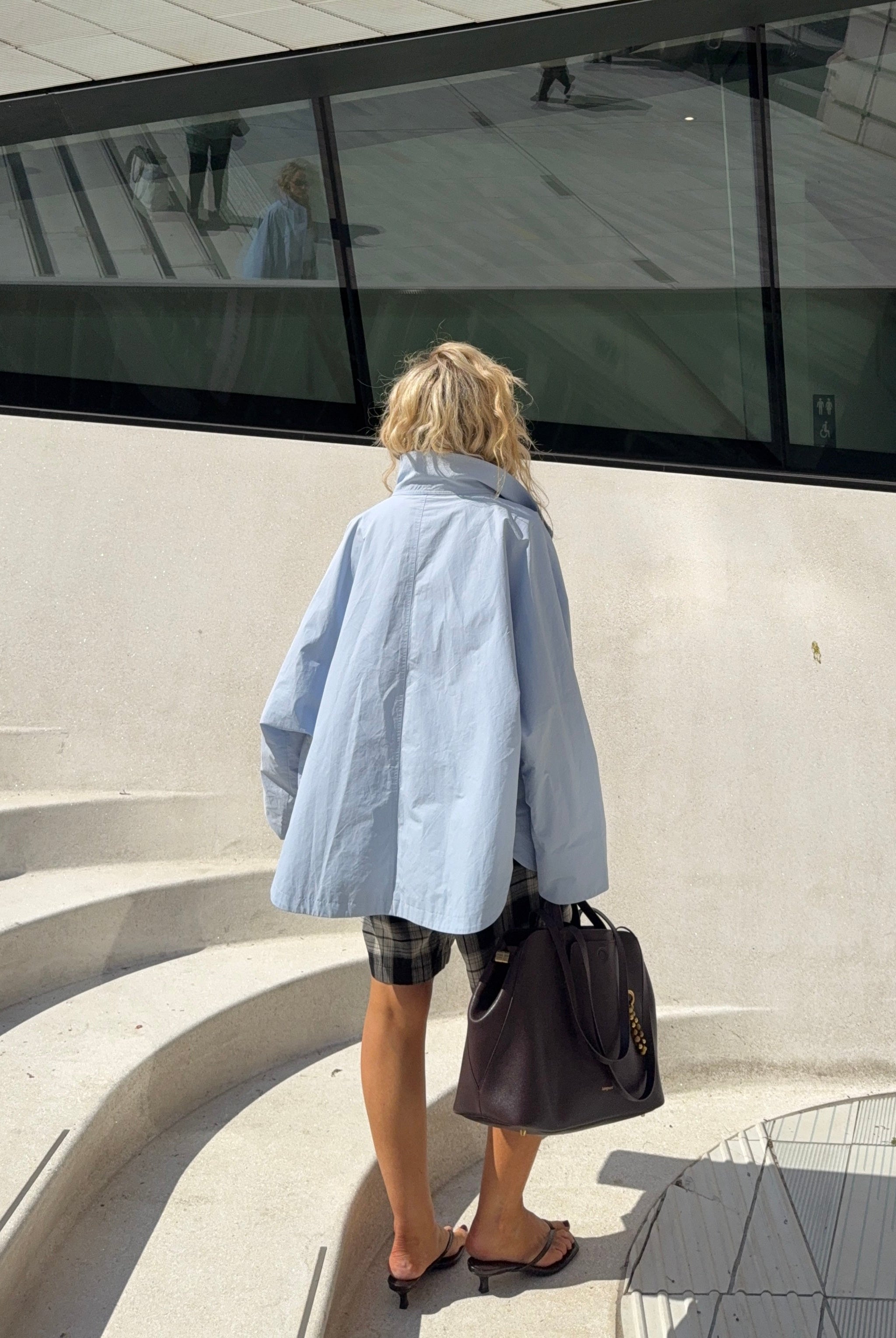The Arden Coat in Bluebell FUCHSIA SHAW