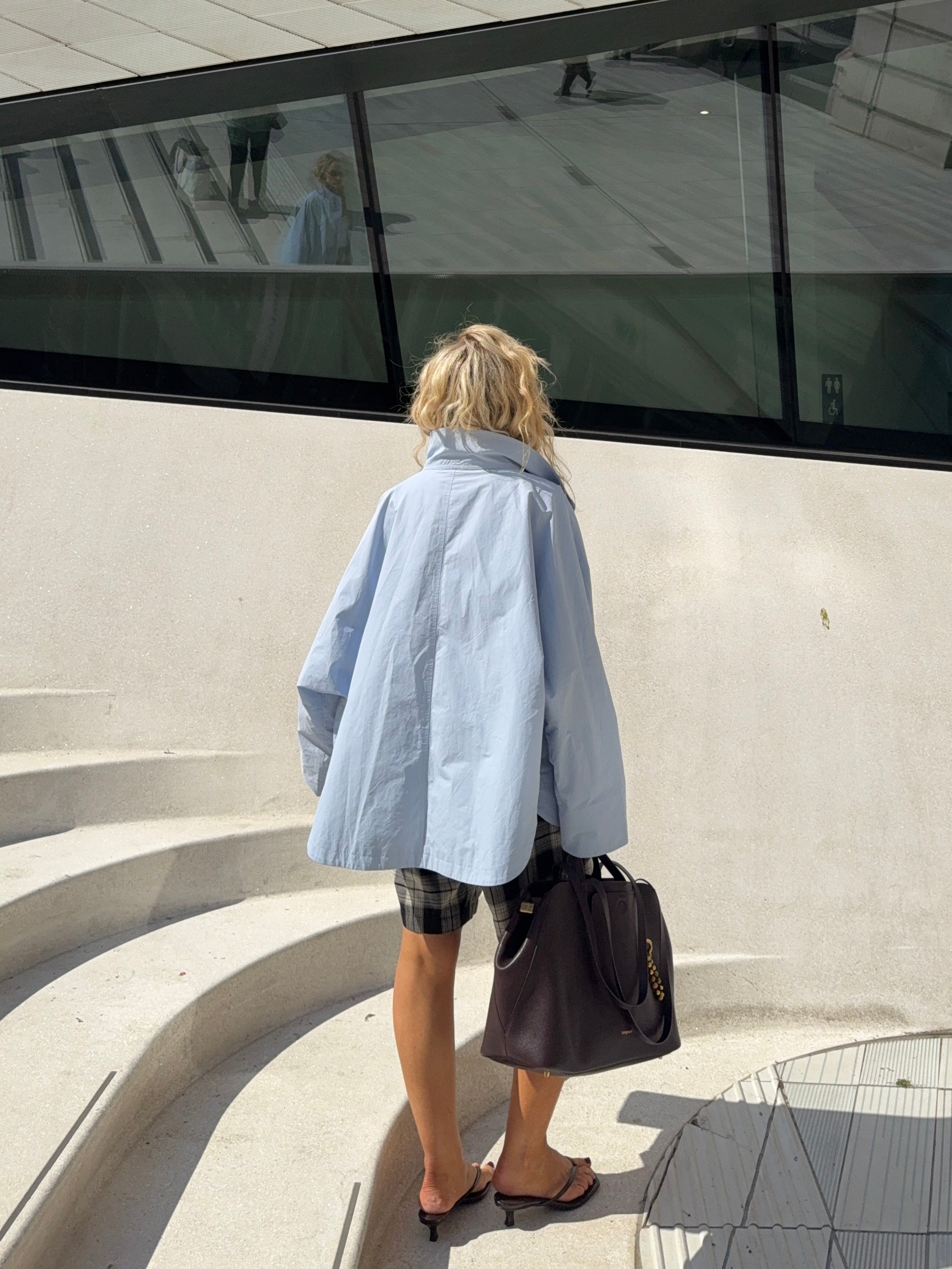 The Arden Coat in Bluebell FUCHSIA SHAW
