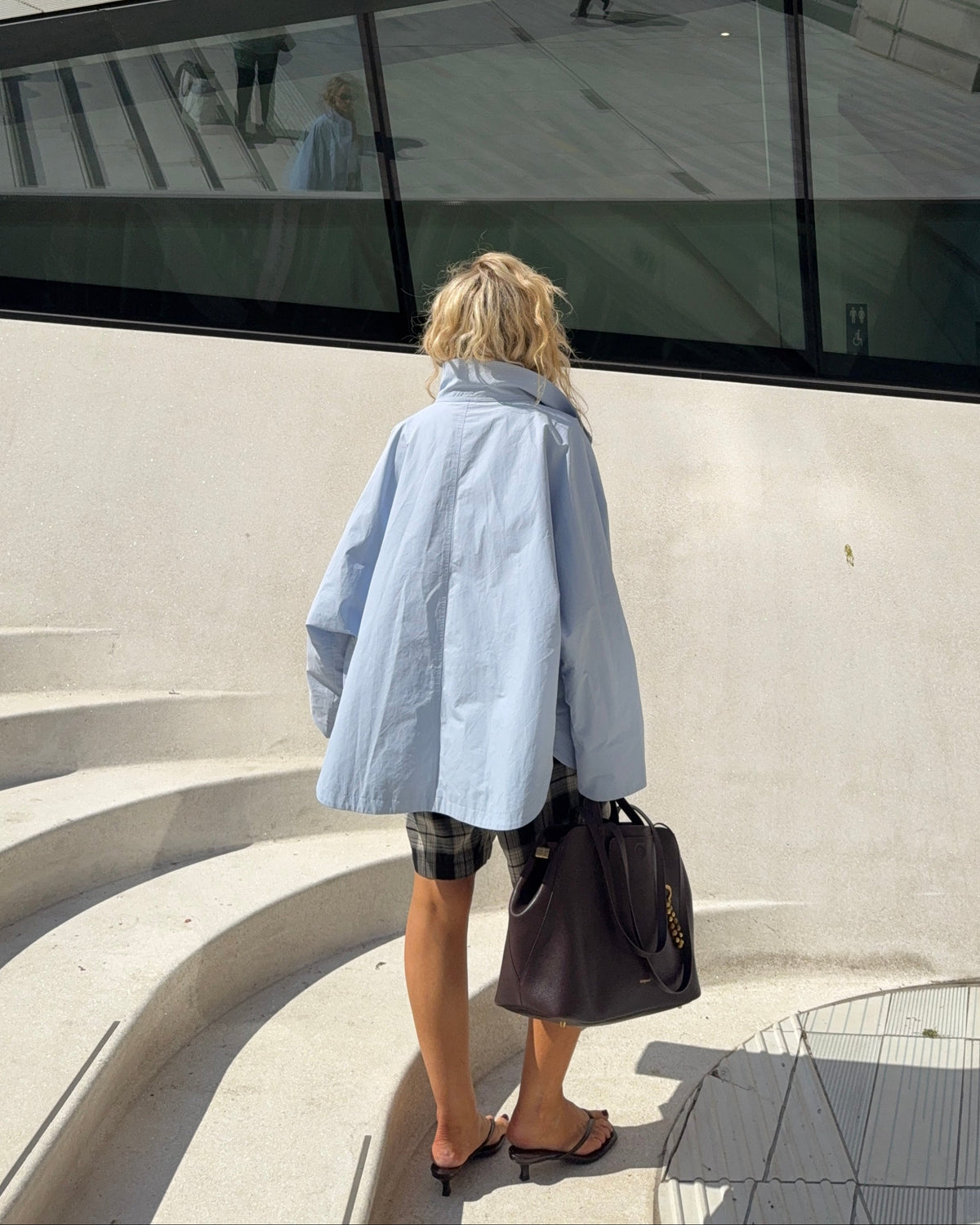 The Arden Coat in Bluebell FUCHSIA SHAW