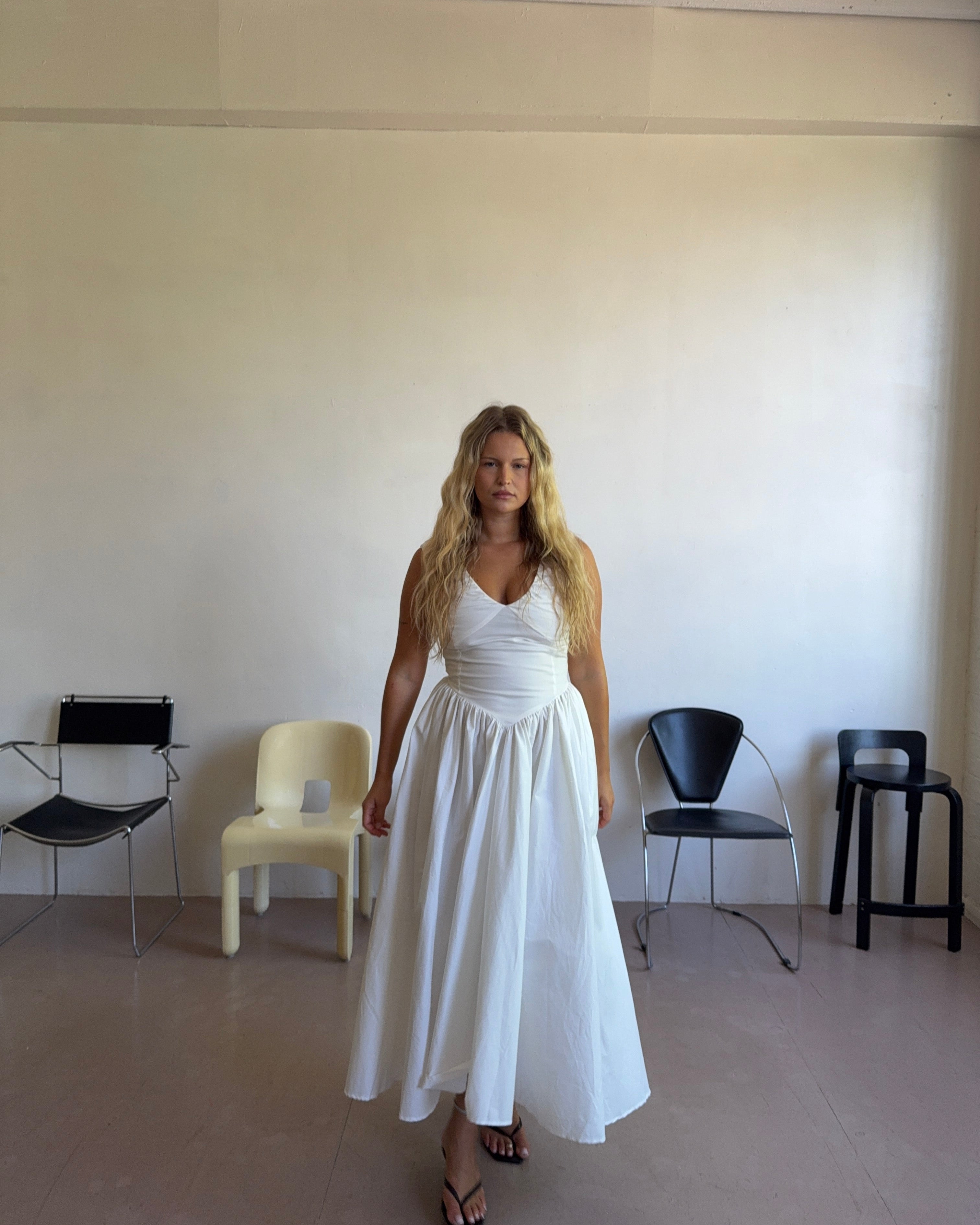 The Camellia Dress in Salt FUCHSIA SHAW
