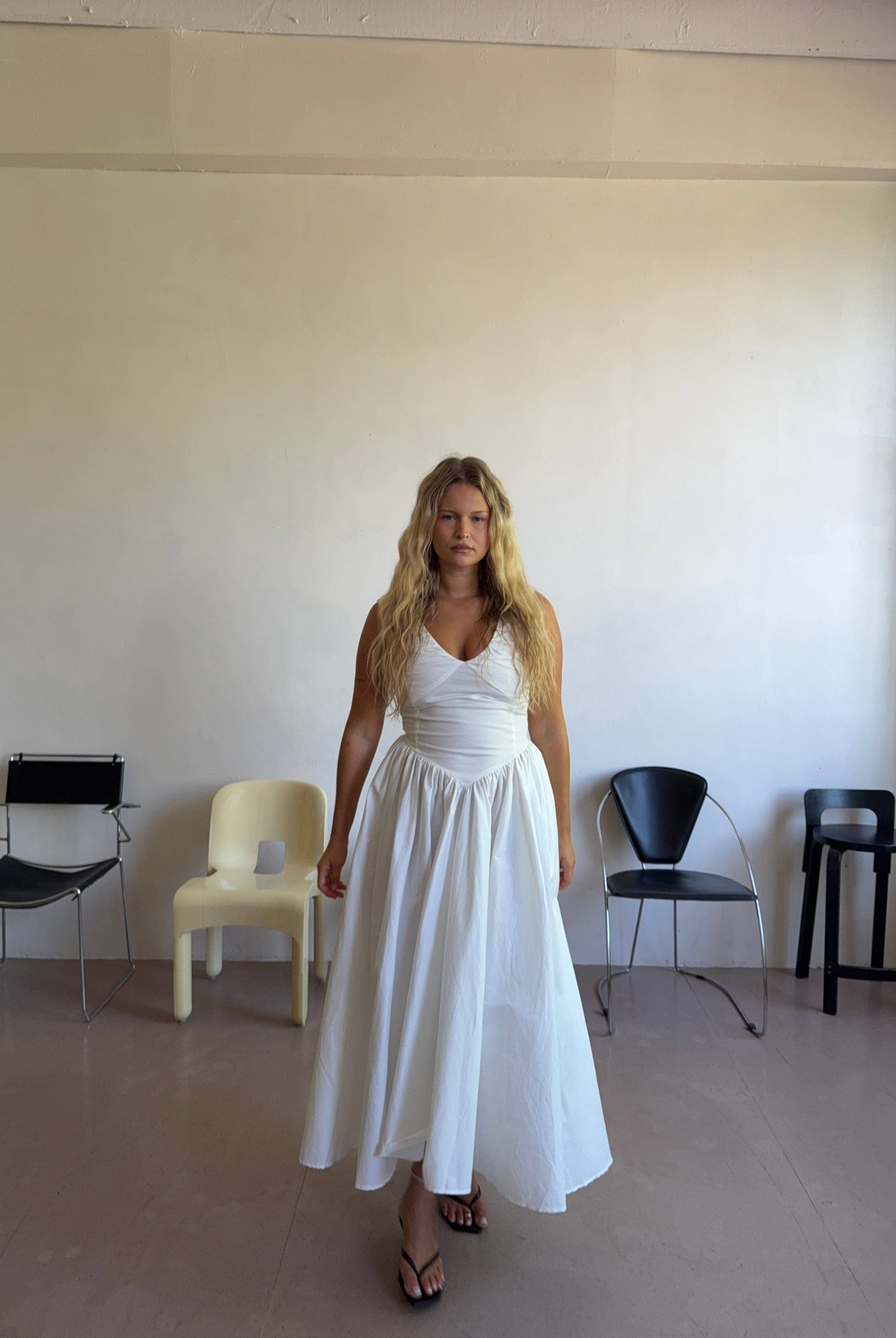 The Camellia Dress in Salt FUCHSIA SHAW