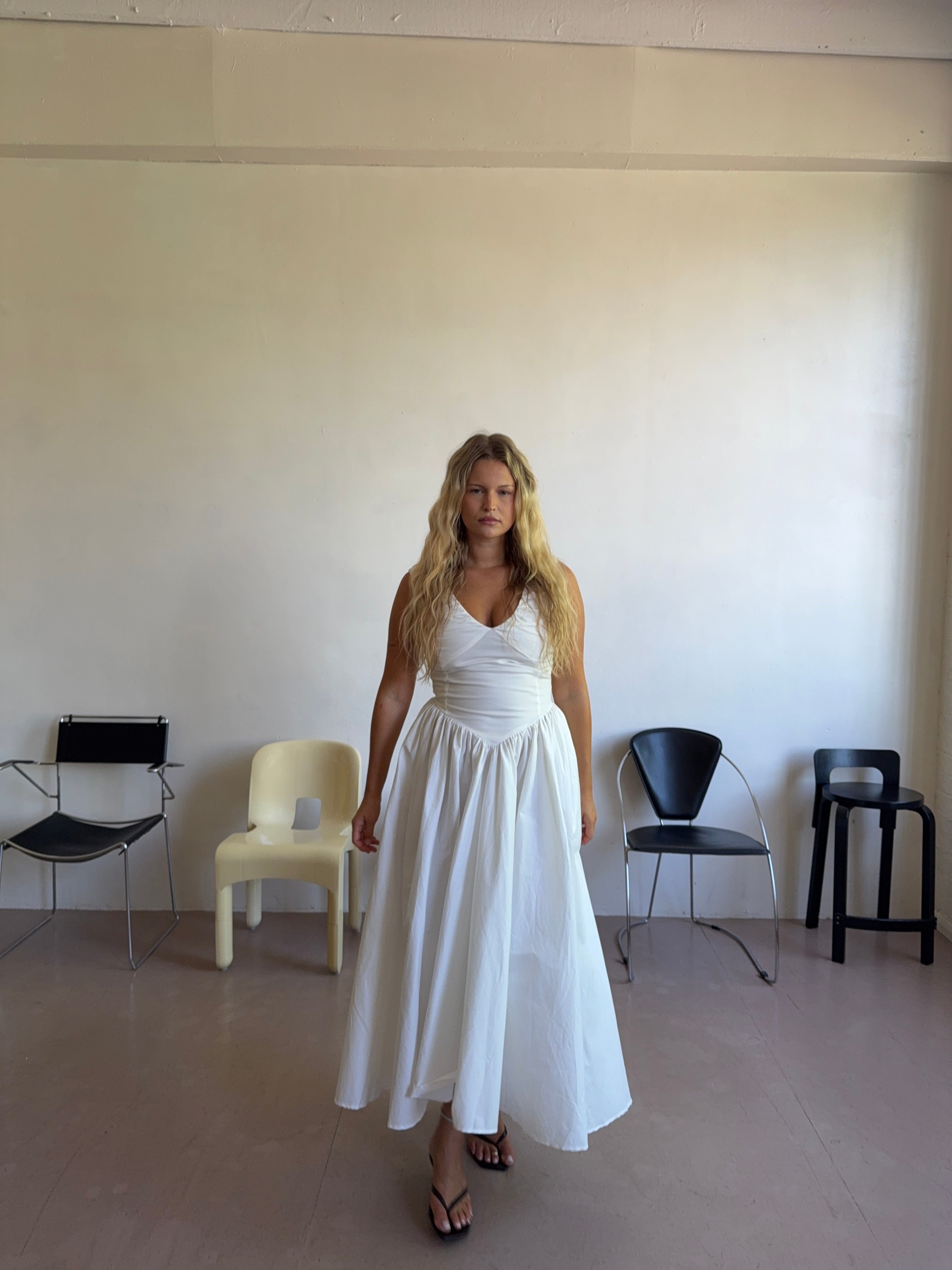 The Camellia Dress in Salt FUCHSIA SHAW