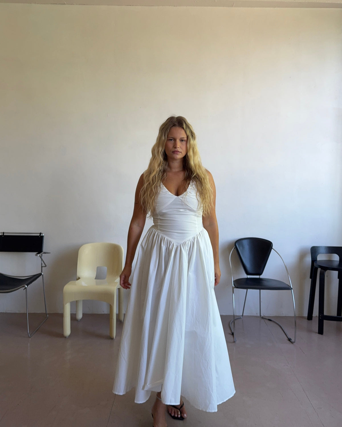The Camellia Dress in Salt FUCHSIA SHAW