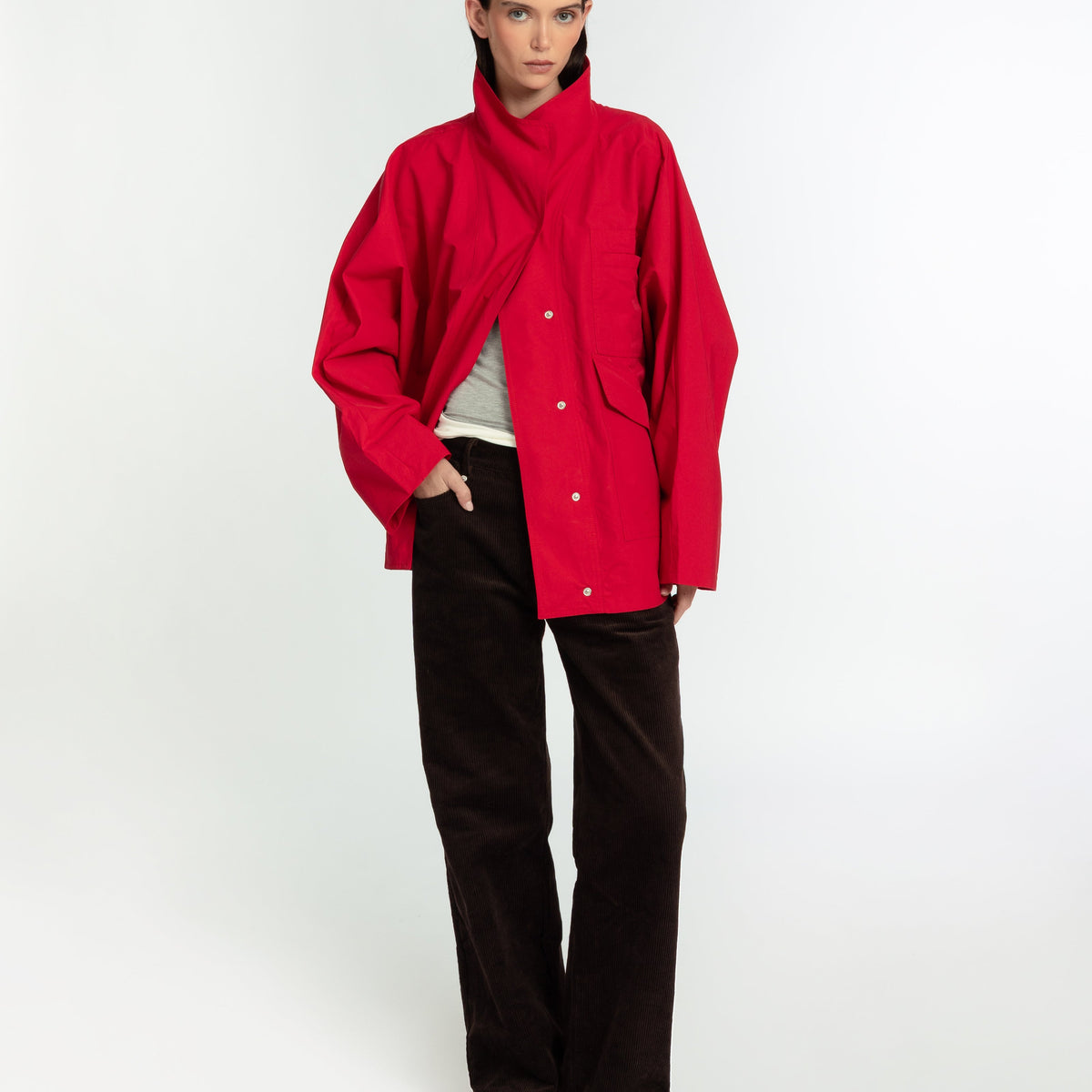 The Arden Coat Poppy FUCHSIA SHAW
