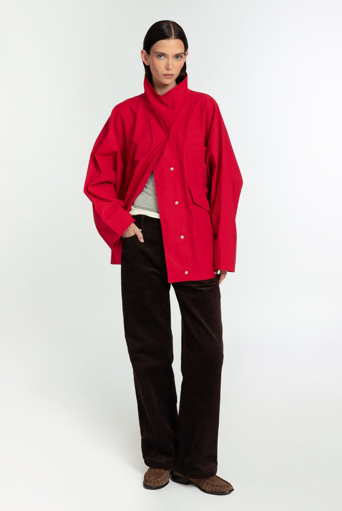 The Arden Coat Poppy FUCHSIA SHAW
