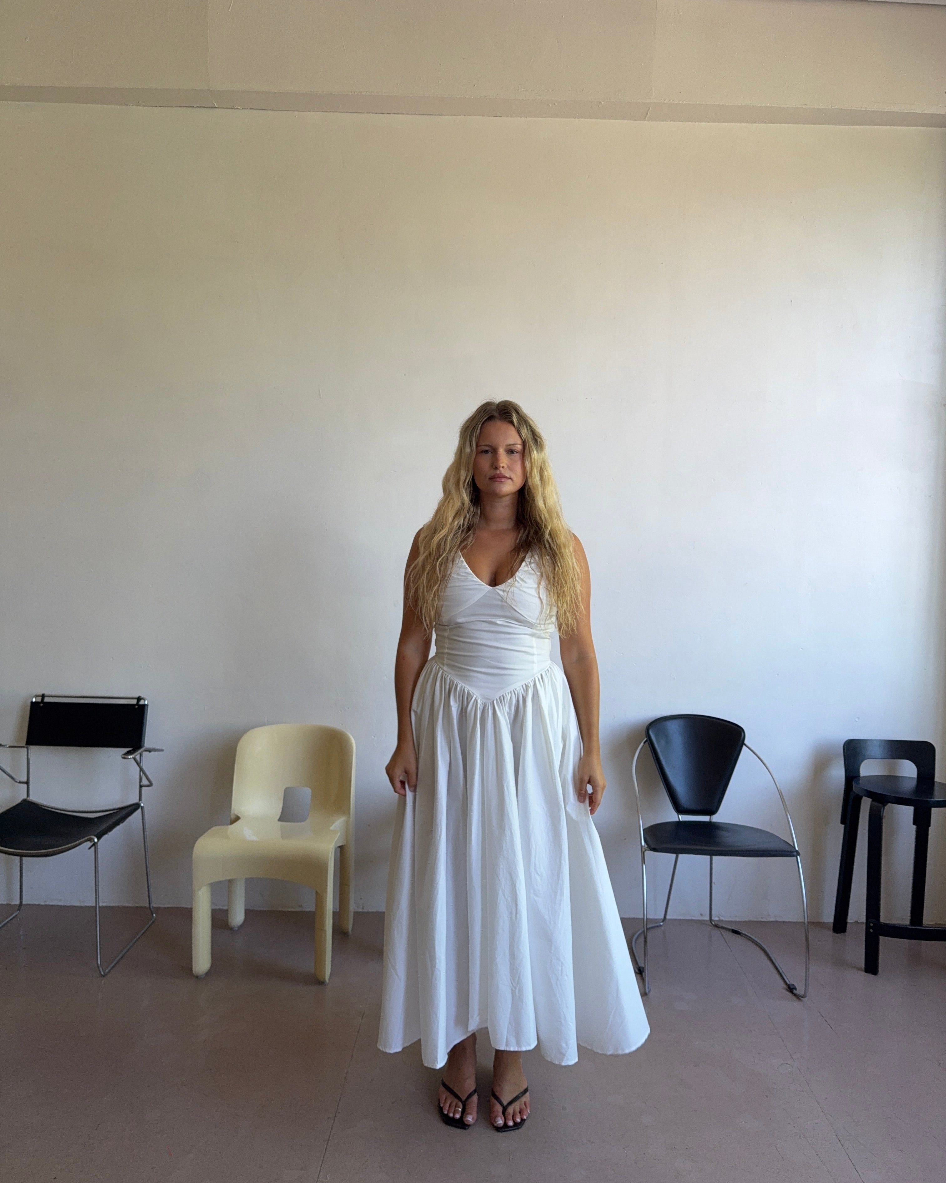 The Camellia Dress in Salt FUCHSIA SHAW