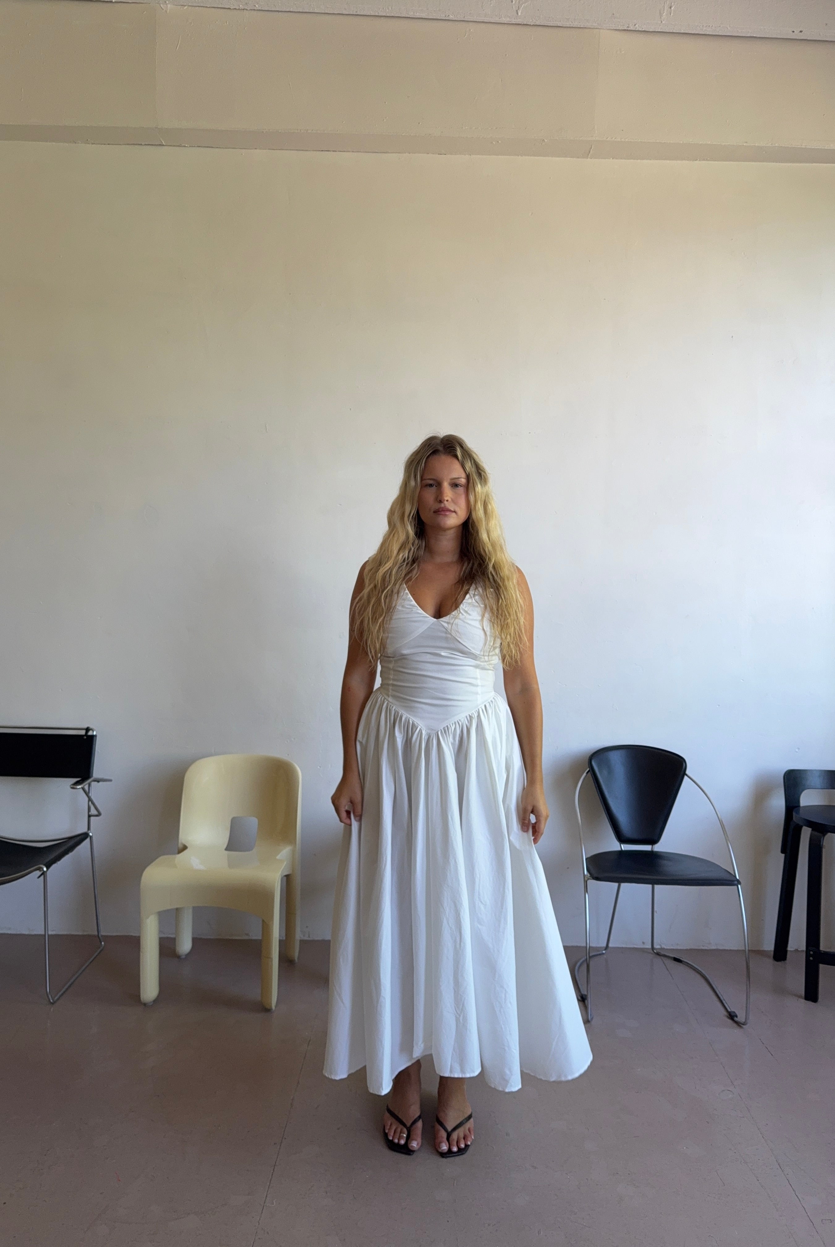 The Camellia Dress in Salt FUCHSIA SHAW