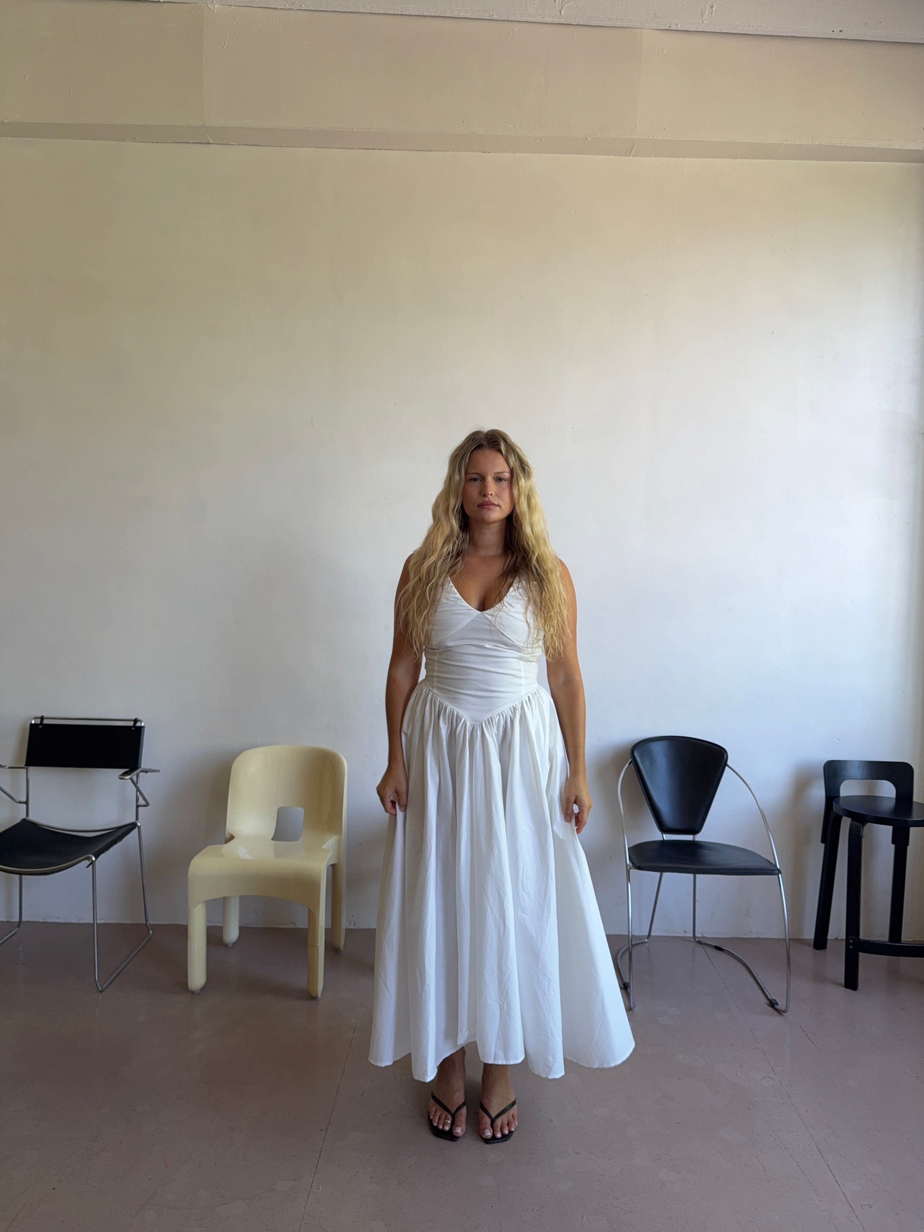 The Camellia Dress in Salt FUCHSIA SHAW