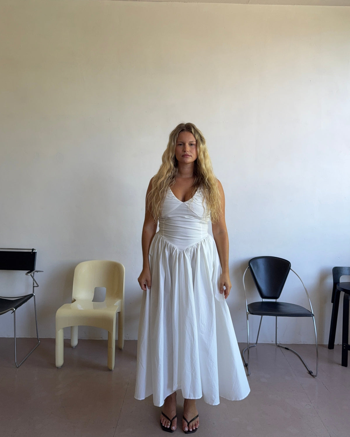 The Camellia Dress in Salt FUCHSIA SHAW