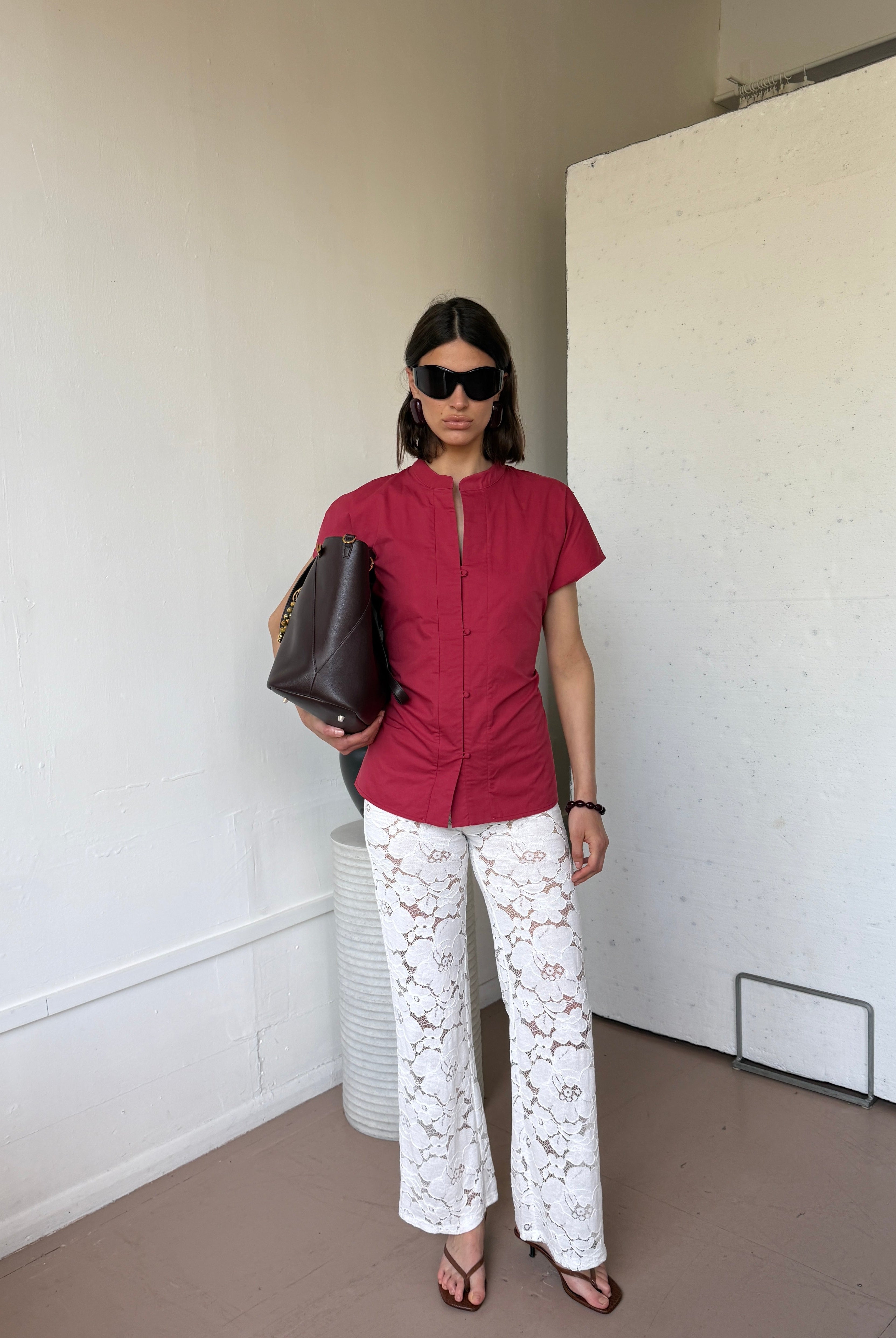 The Bette top in Poppy FUCHSIA SHAW