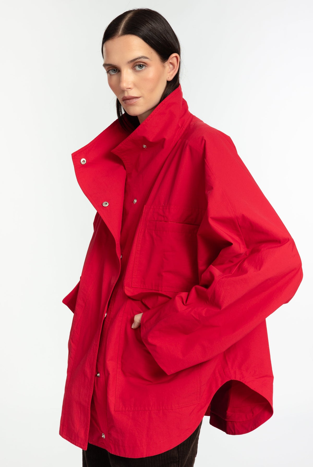 The Arden Coat Poppy FUCHSIA SHAW