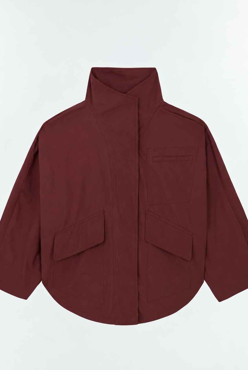 The Arden Coat Mulberry FUCHSIA SHAW