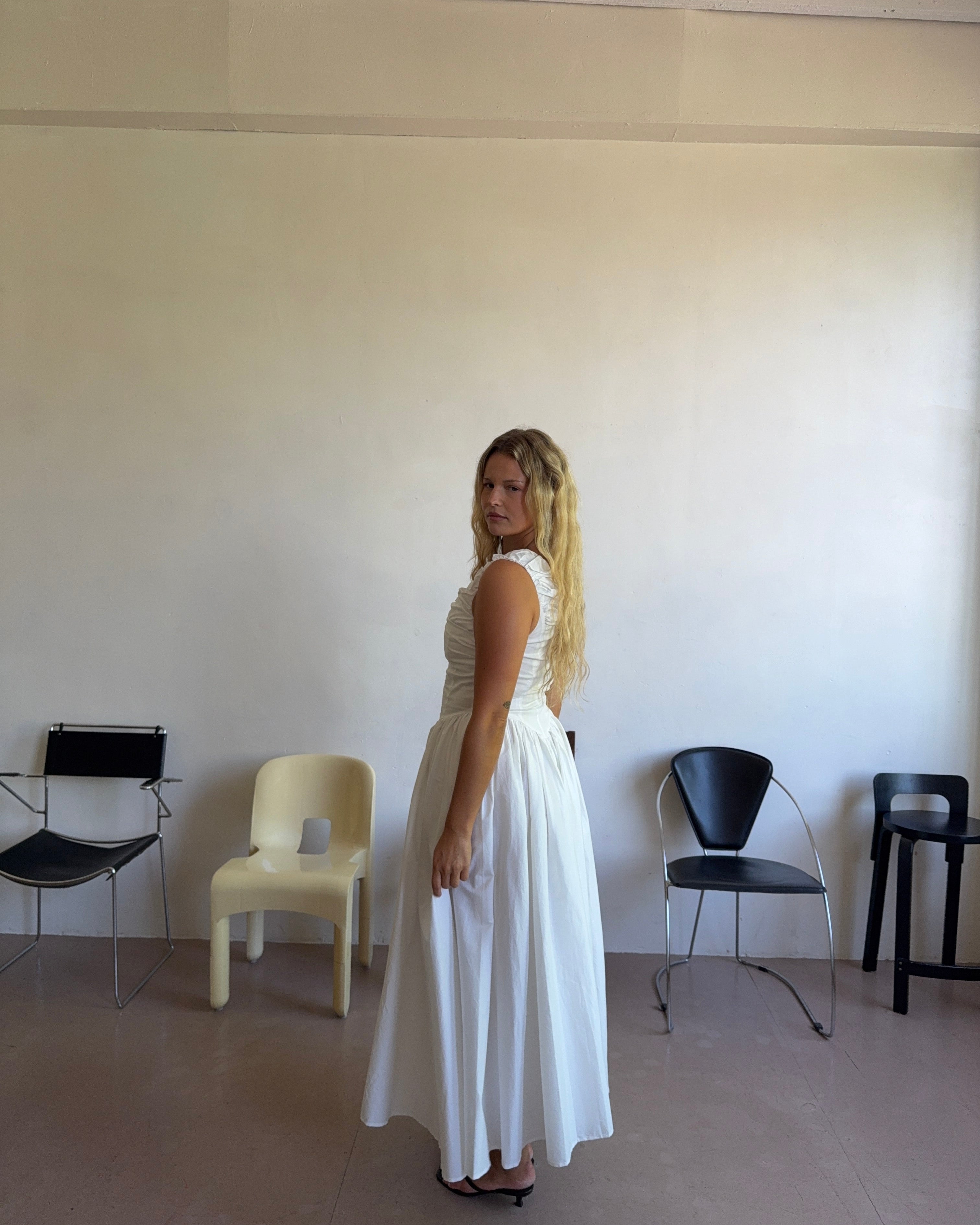The Camellia Dress in Salt FUCHSIA SHAW