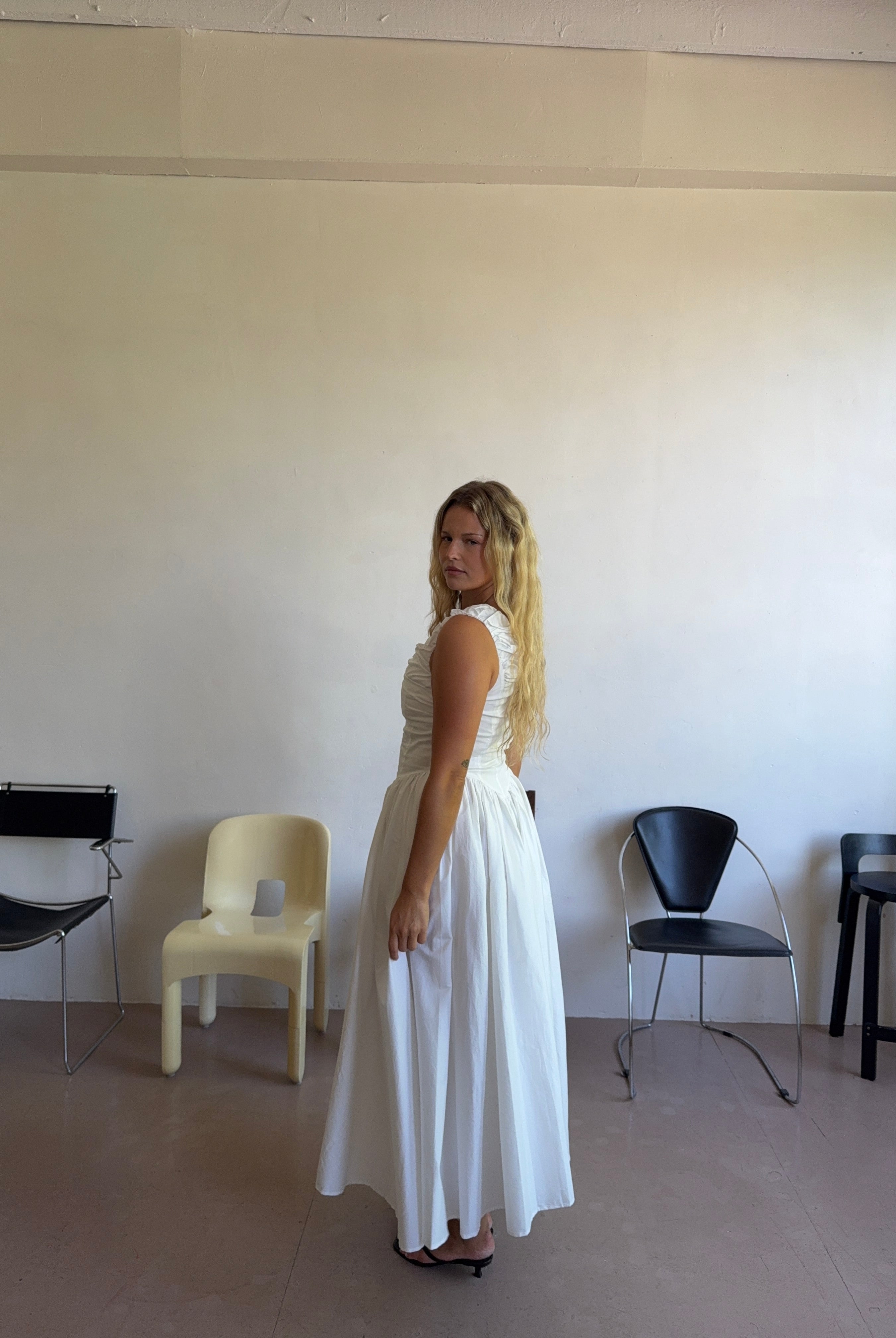 The Camellia Dress in Salt FUCHSIA SHAW