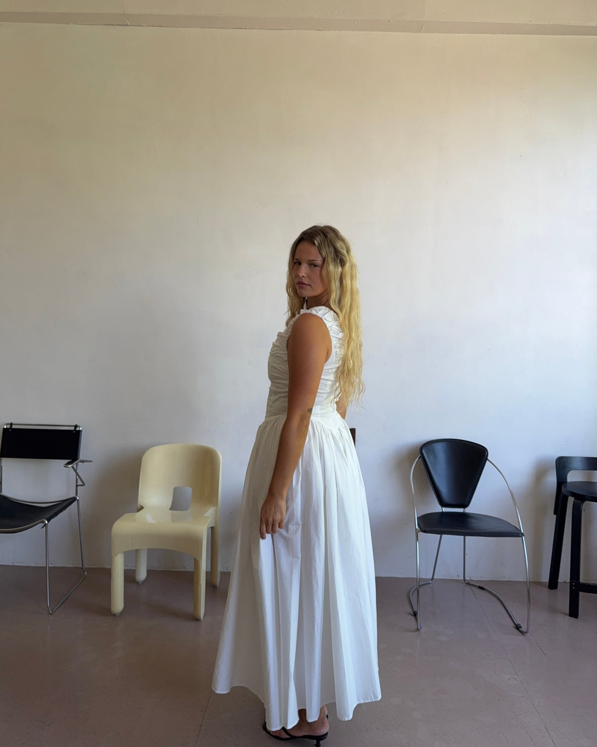 The Camellia Dress in Salt FUCHSIA SHAW