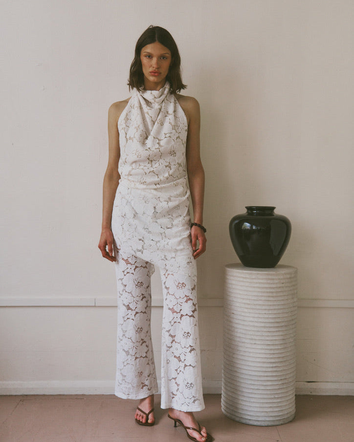 The Iris longline in Lace FUCHSIA SHAW