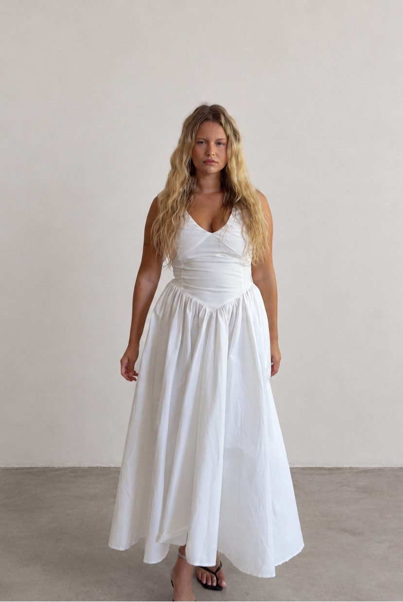 The Camellia Dress Salt FUCHSIA SHAW