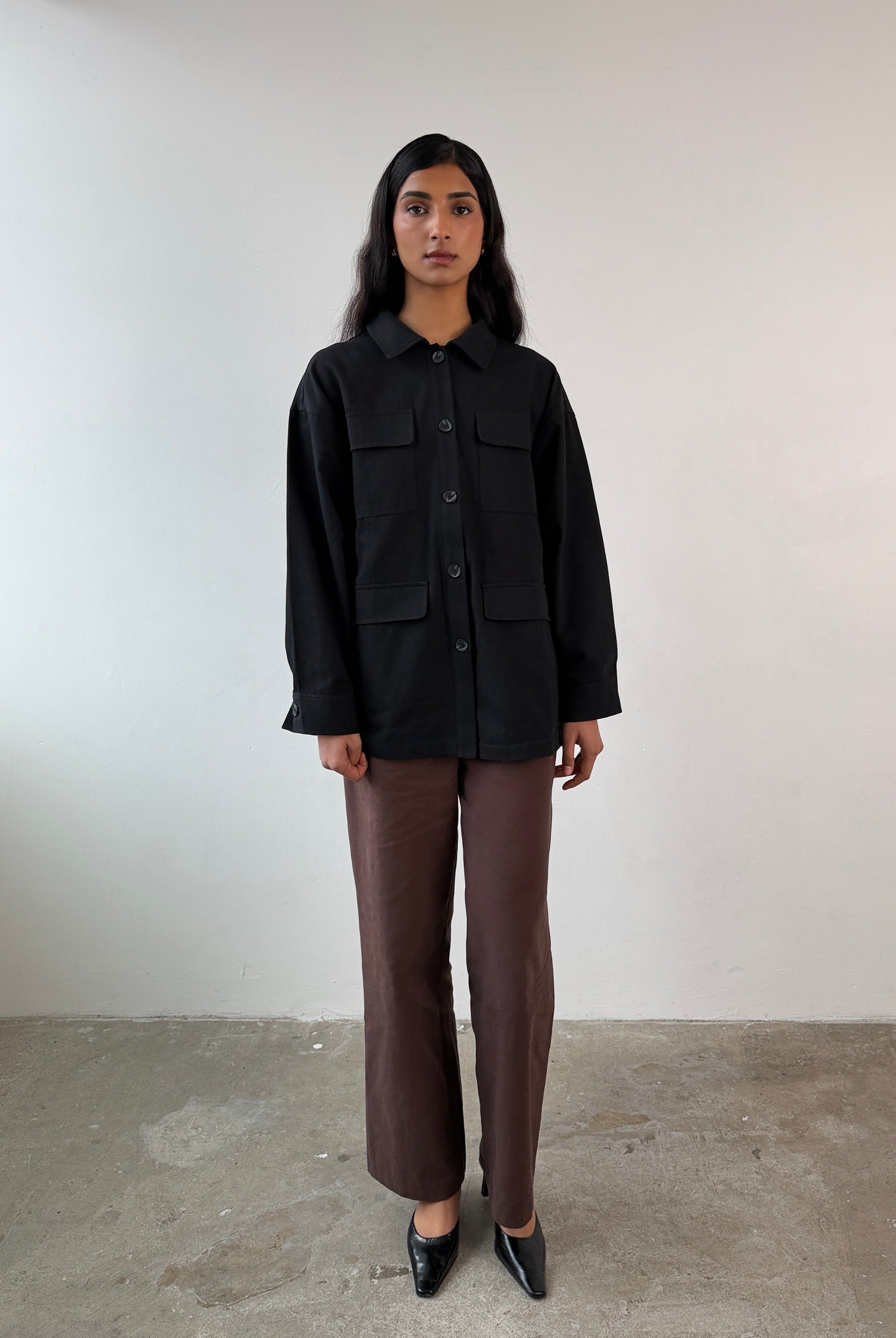 The Arlo Jacket in Jet Black FUCHSIA SHAW