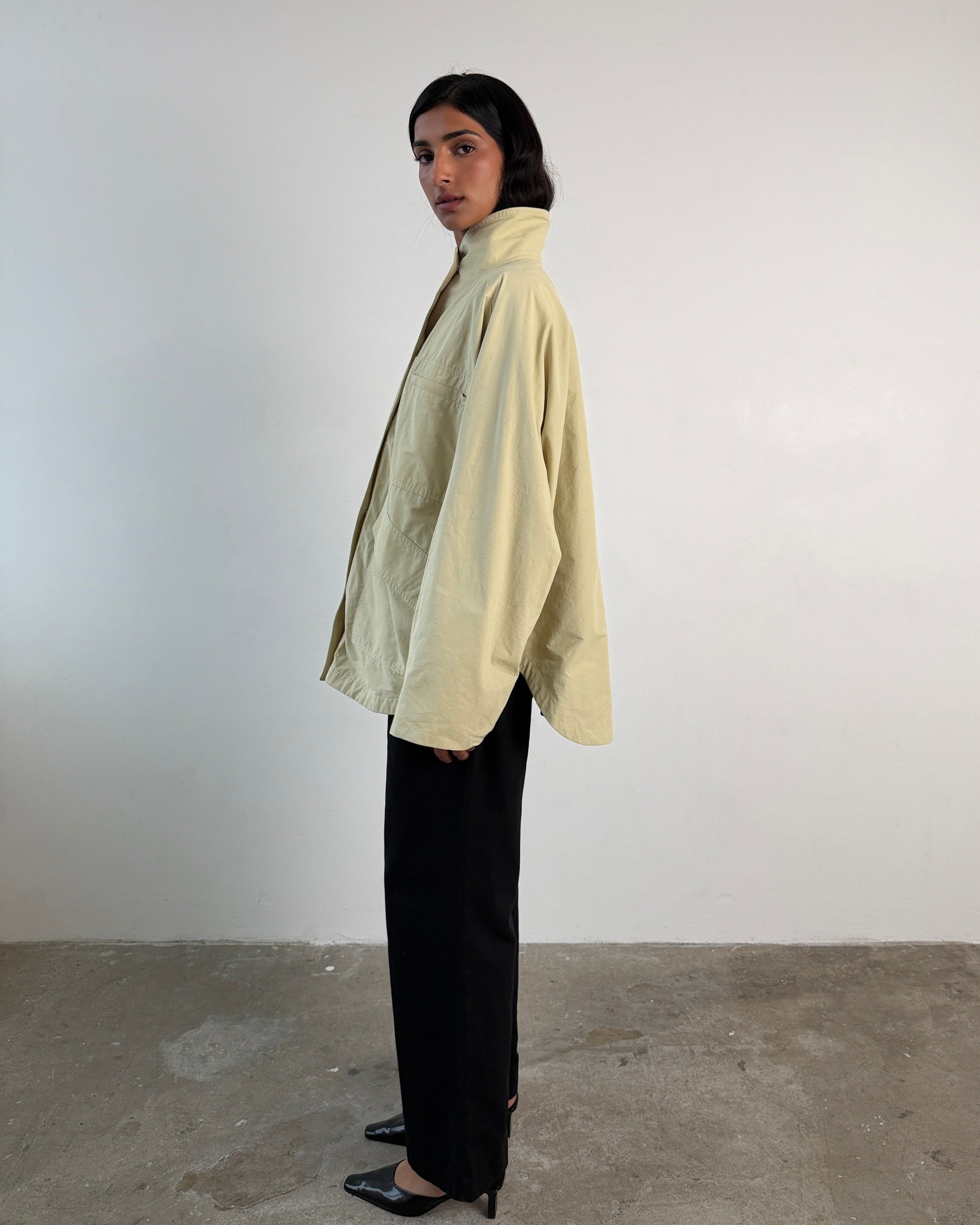 The Arden Coat in Canvas FUCHSIA SHAW