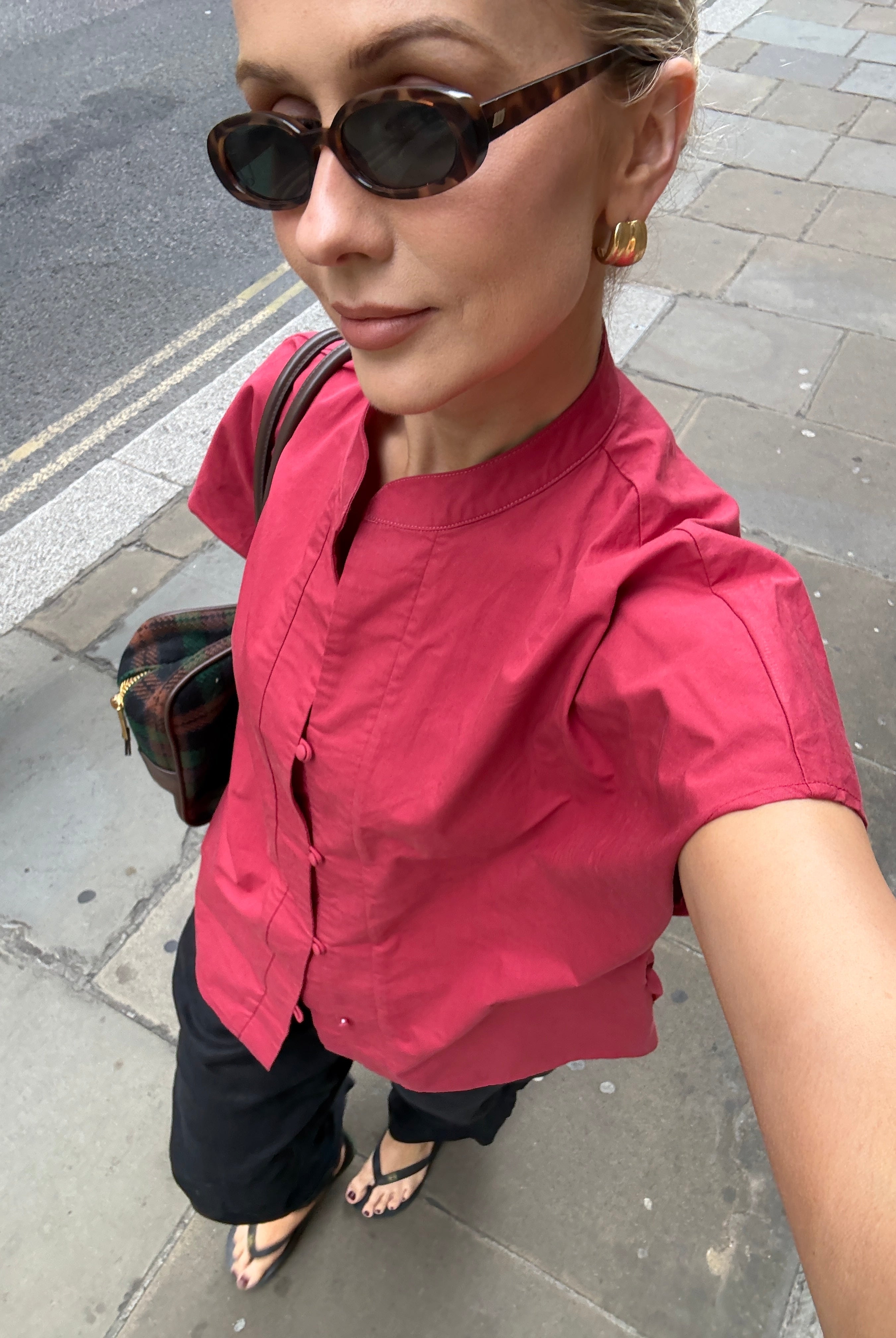 The Bette top in Poppy FUCHSIA SHAW
