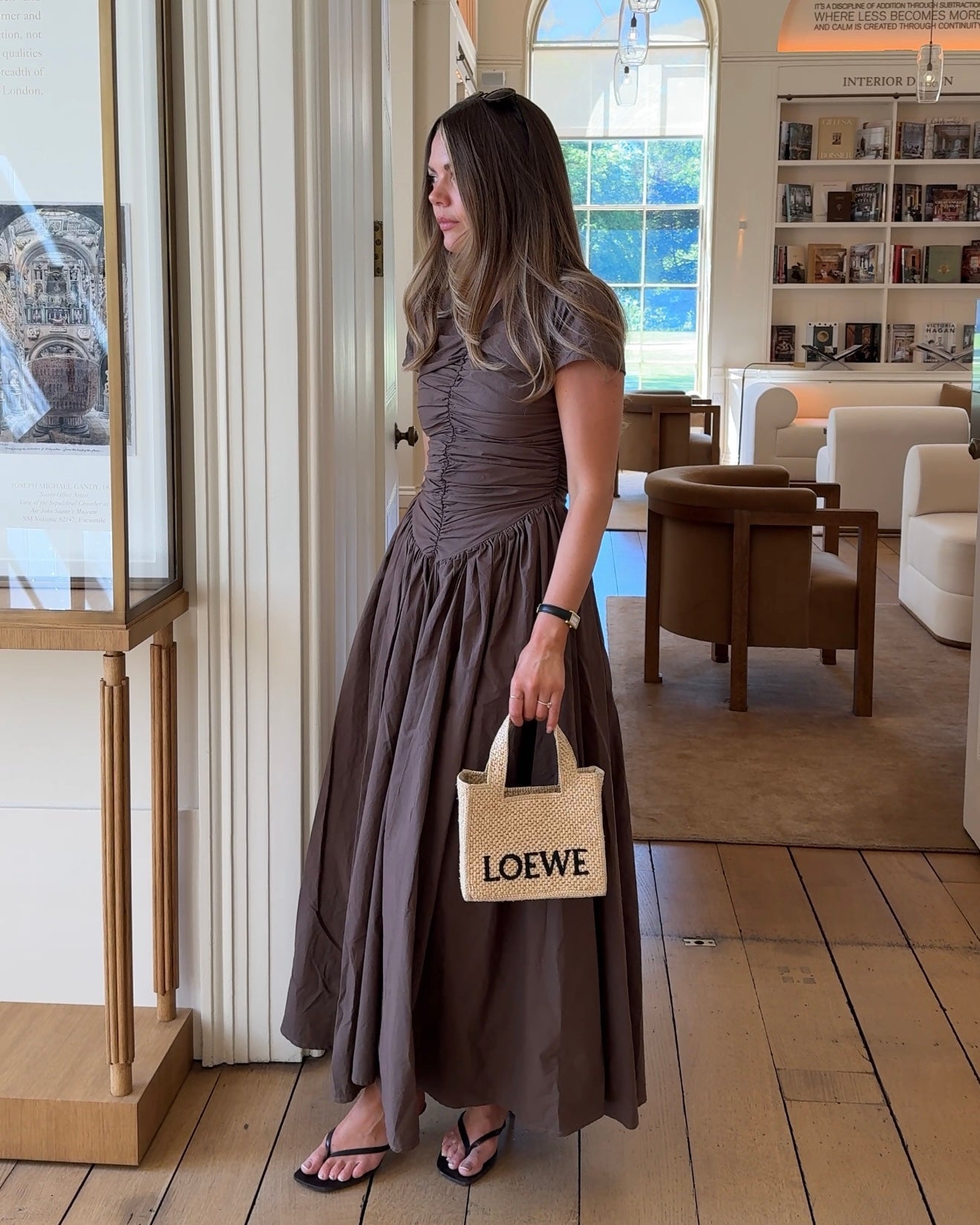 The Dahlia Dress in Walnut FUCHSIA SHAW