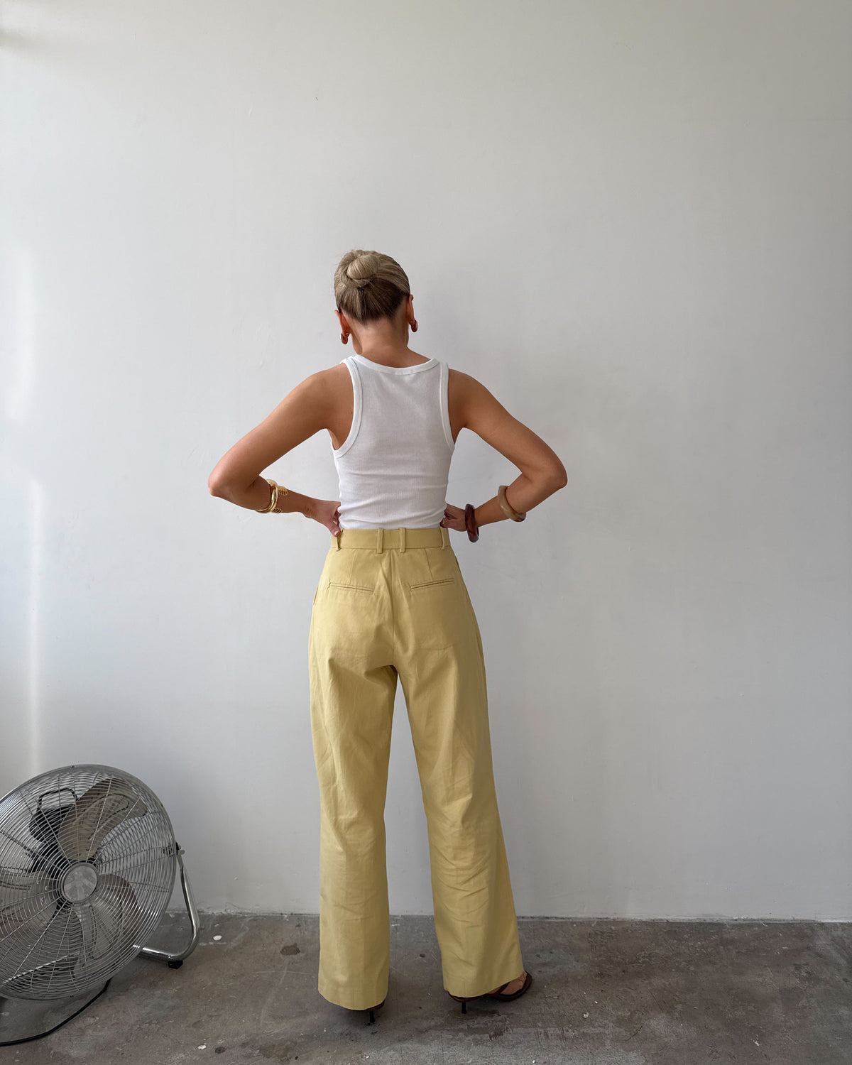 The Day Trouser in Mimosa FUCHSIA SHAW