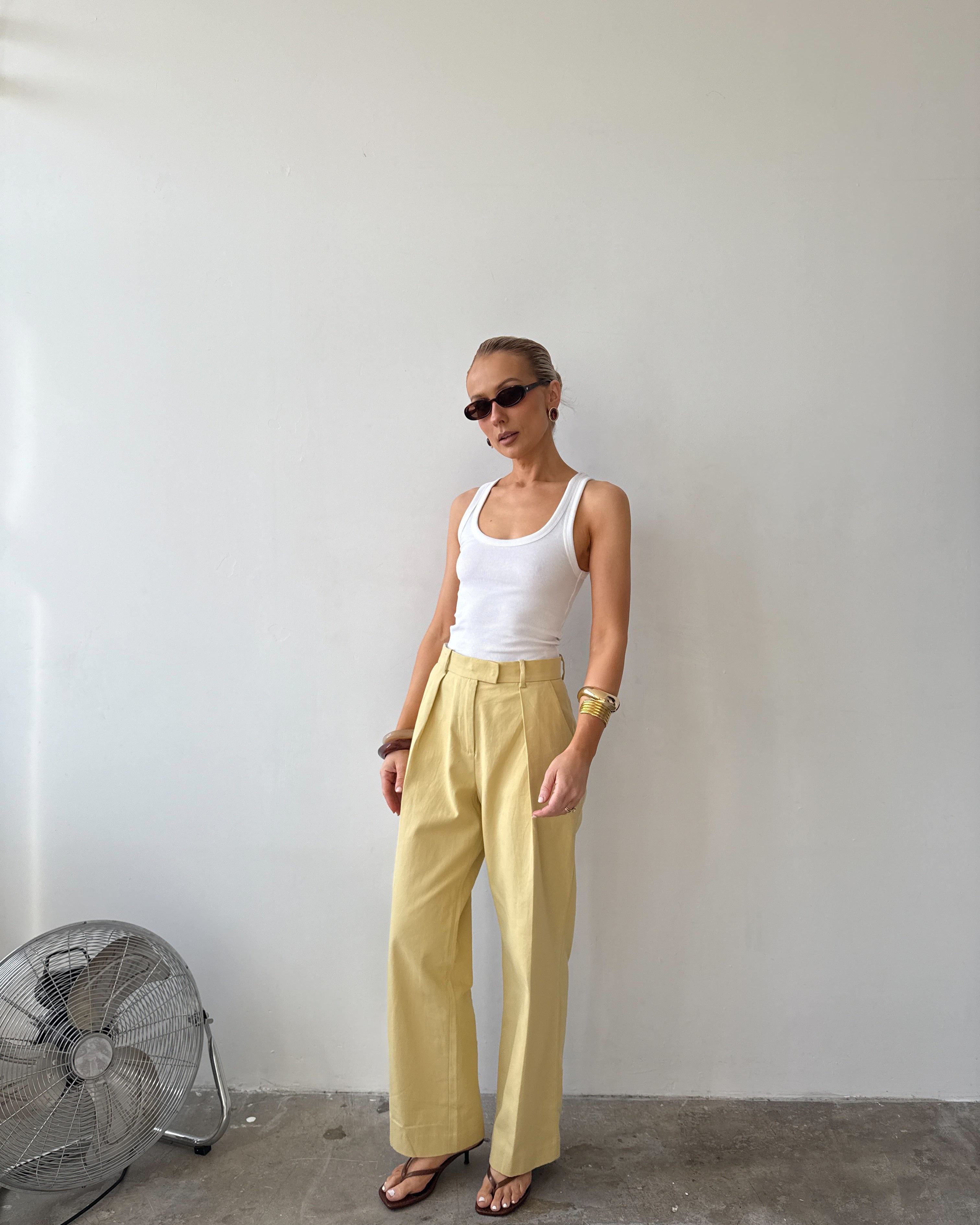 The Day Trouser in Mimosa FUCHSIA SHAW