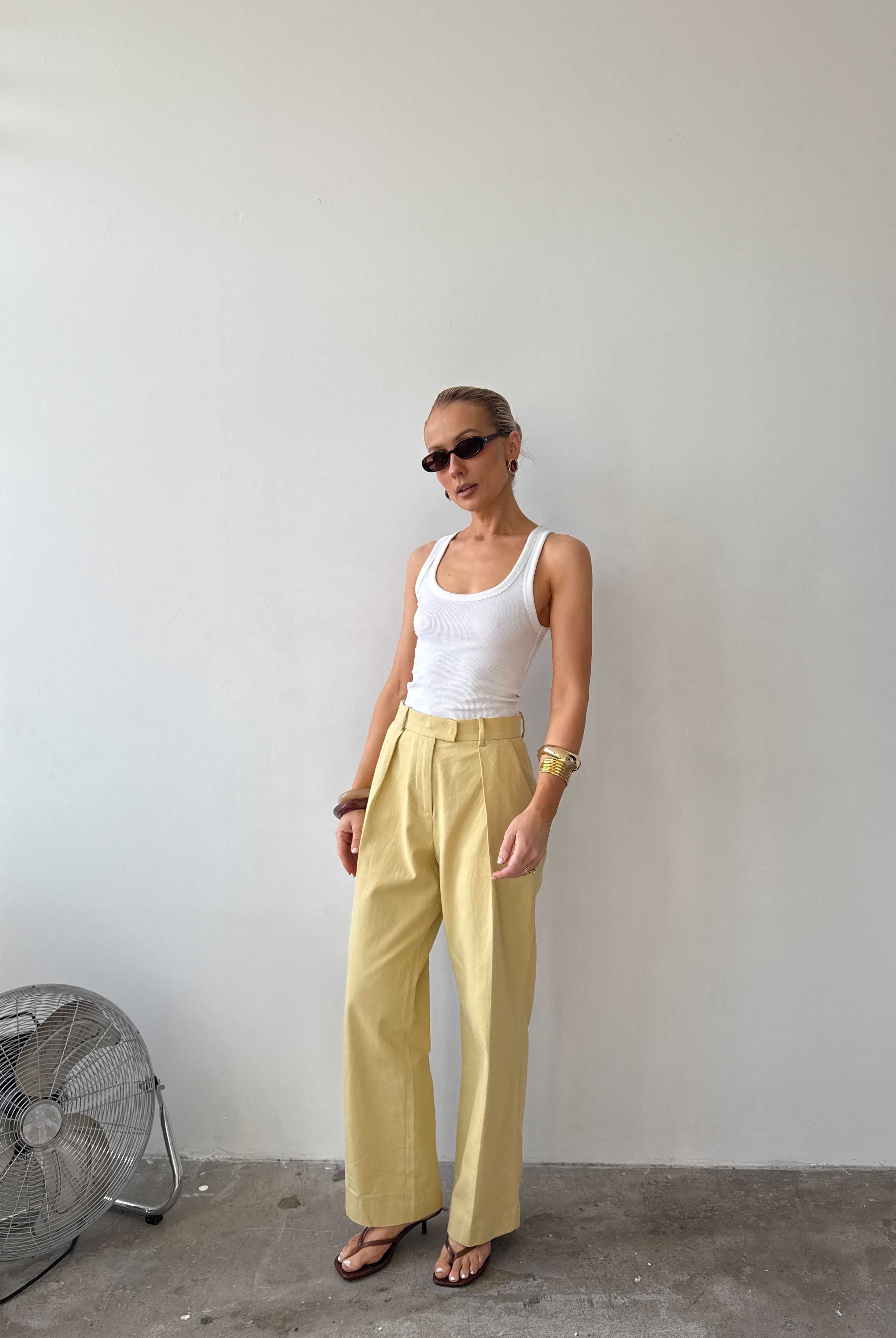 The Day Trouser in Mimosa FUCHSIA SHAW