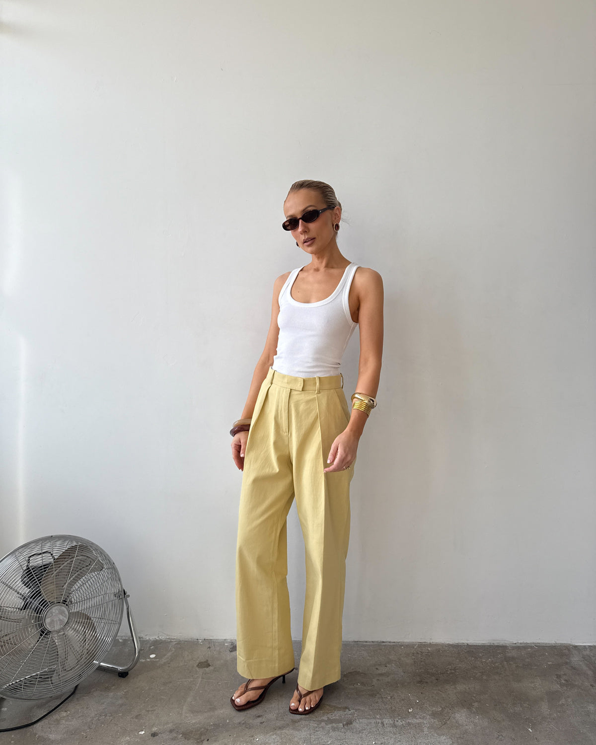 The Day Trouser in Mimosa FUCHSIA SHAW