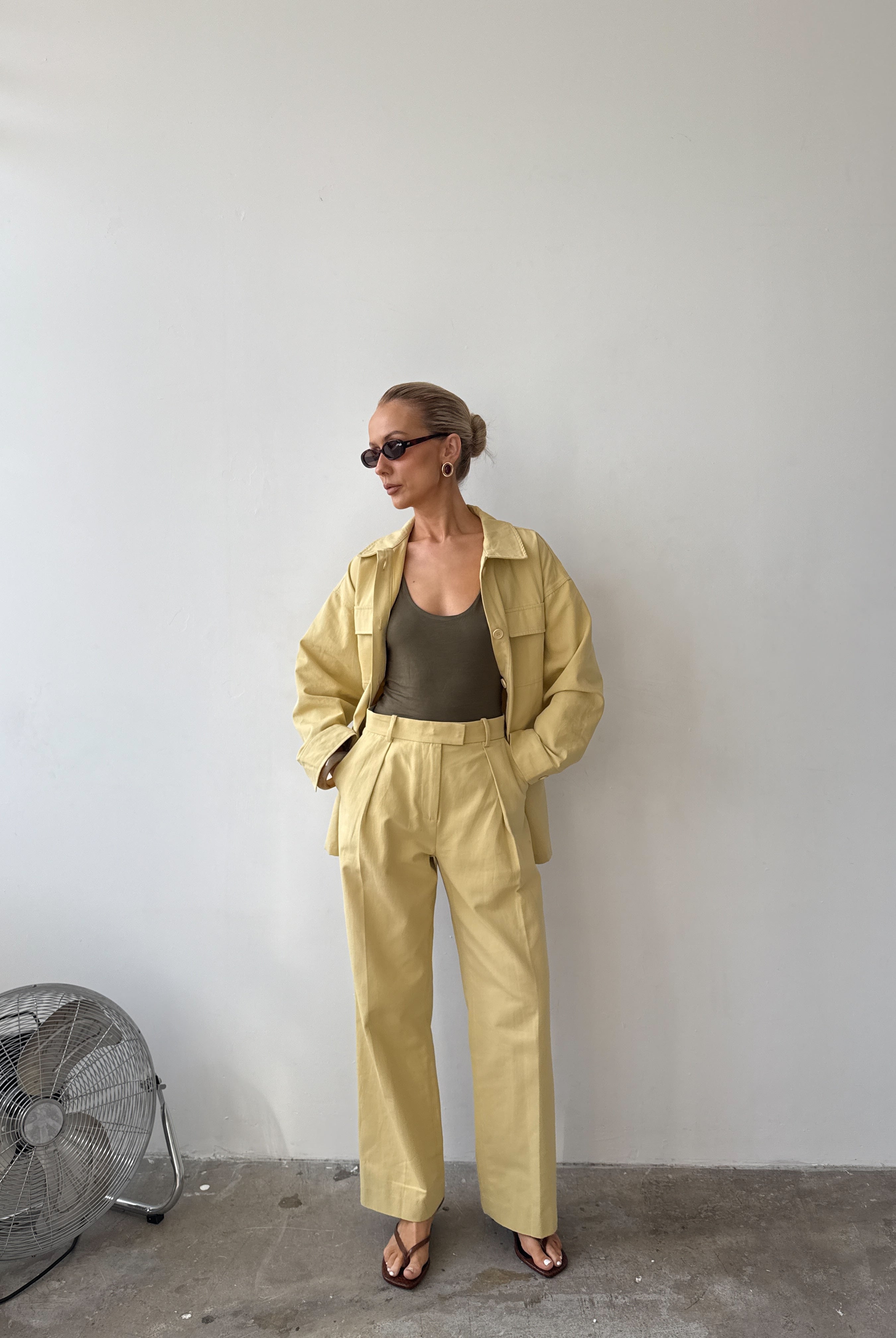 The Day Trouser in Mimosa FUCHSIA SHAW
