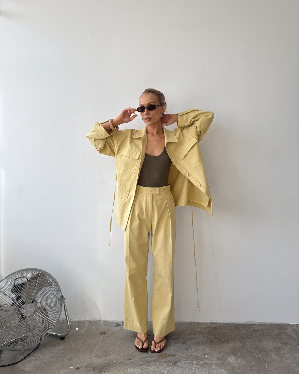 The Day Trouser in Mimosa FUCHSIA SHAW